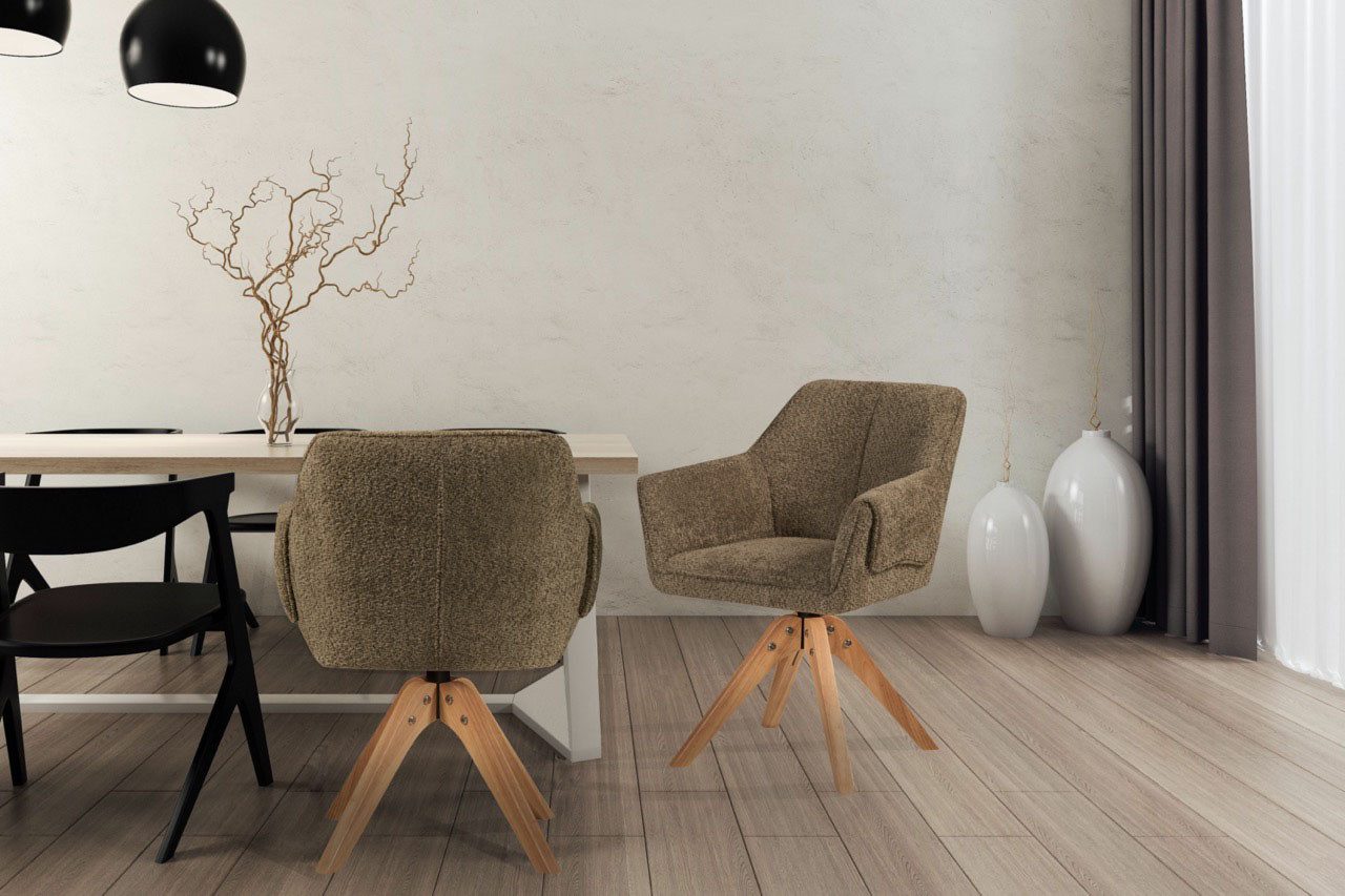 Kayoom Stoel Dian 225, BESTSELLER! comfortabel, mooi gevormd ontwerp (1 stuk) 4 poot stoelen