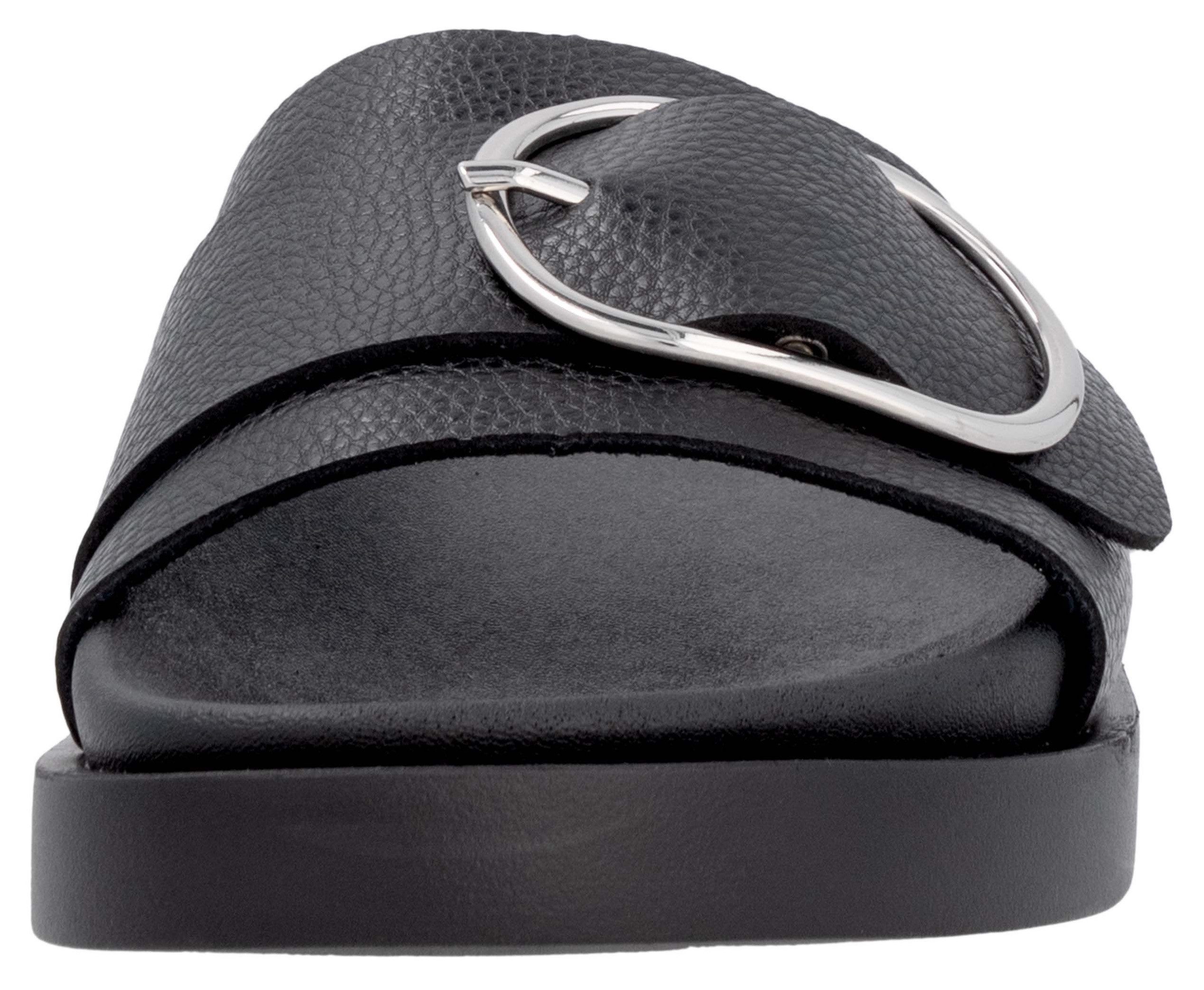 RIEKER Sport Slippers Zomerschoen, strandschoen, vakantieschoen, huisschoen met decoratieve sluiting