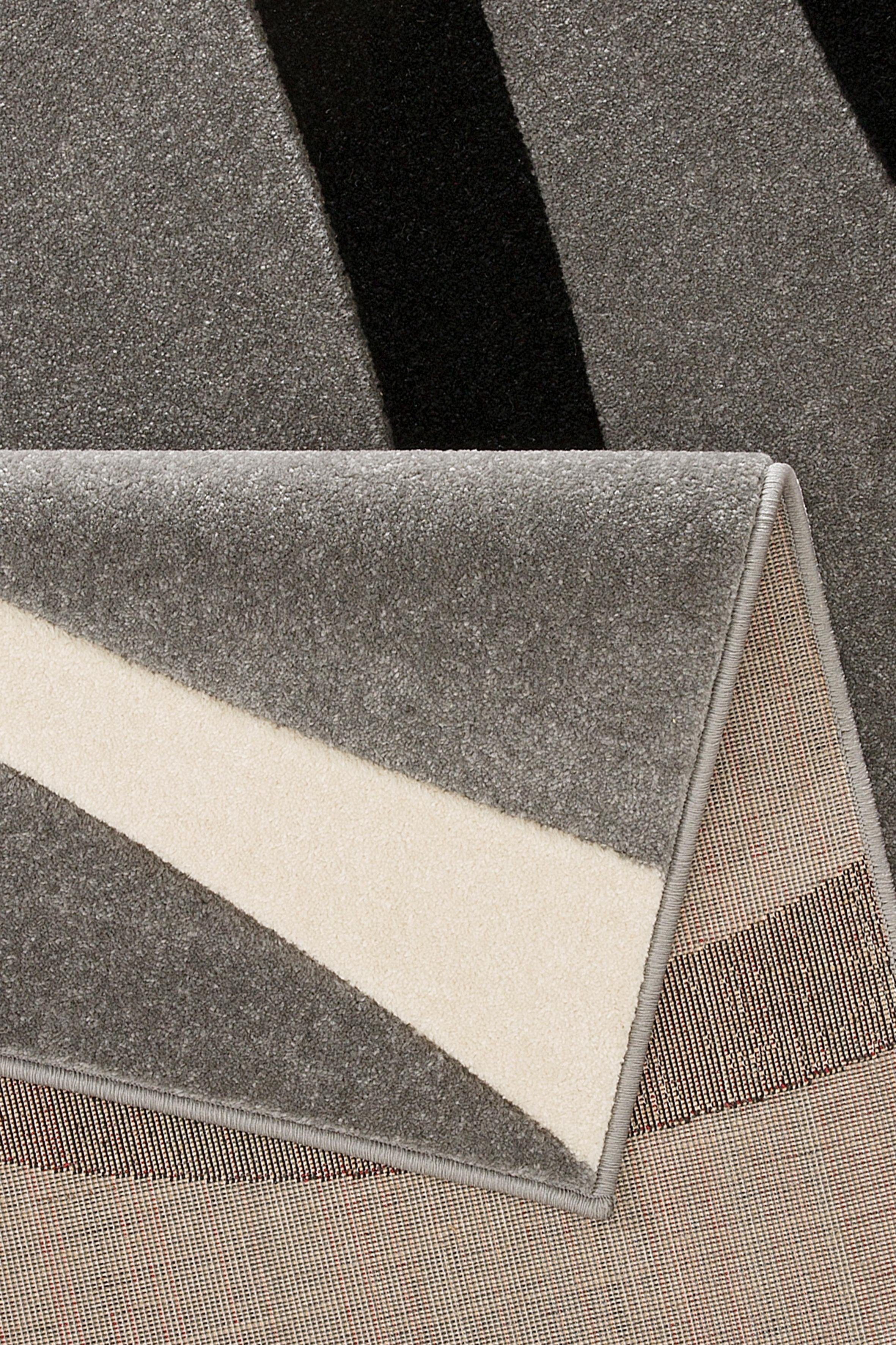 my home Vloerkleed BILL met een met de hand gesneden reliëfpatroon, korte pool, elegant, 3d-design