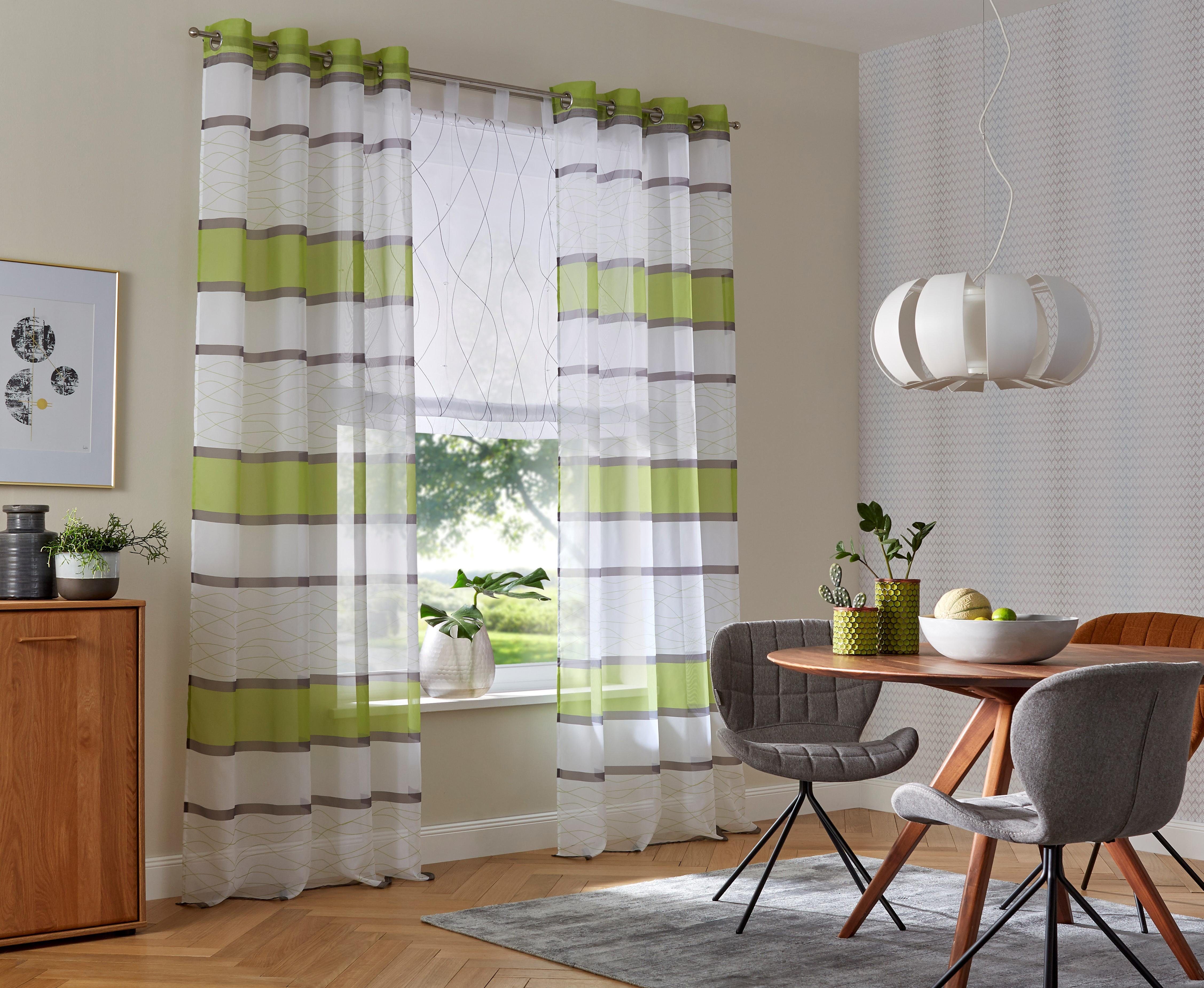 my home Romeins rolgordijn Jay Transparant, voile, polyester (1 stuk)