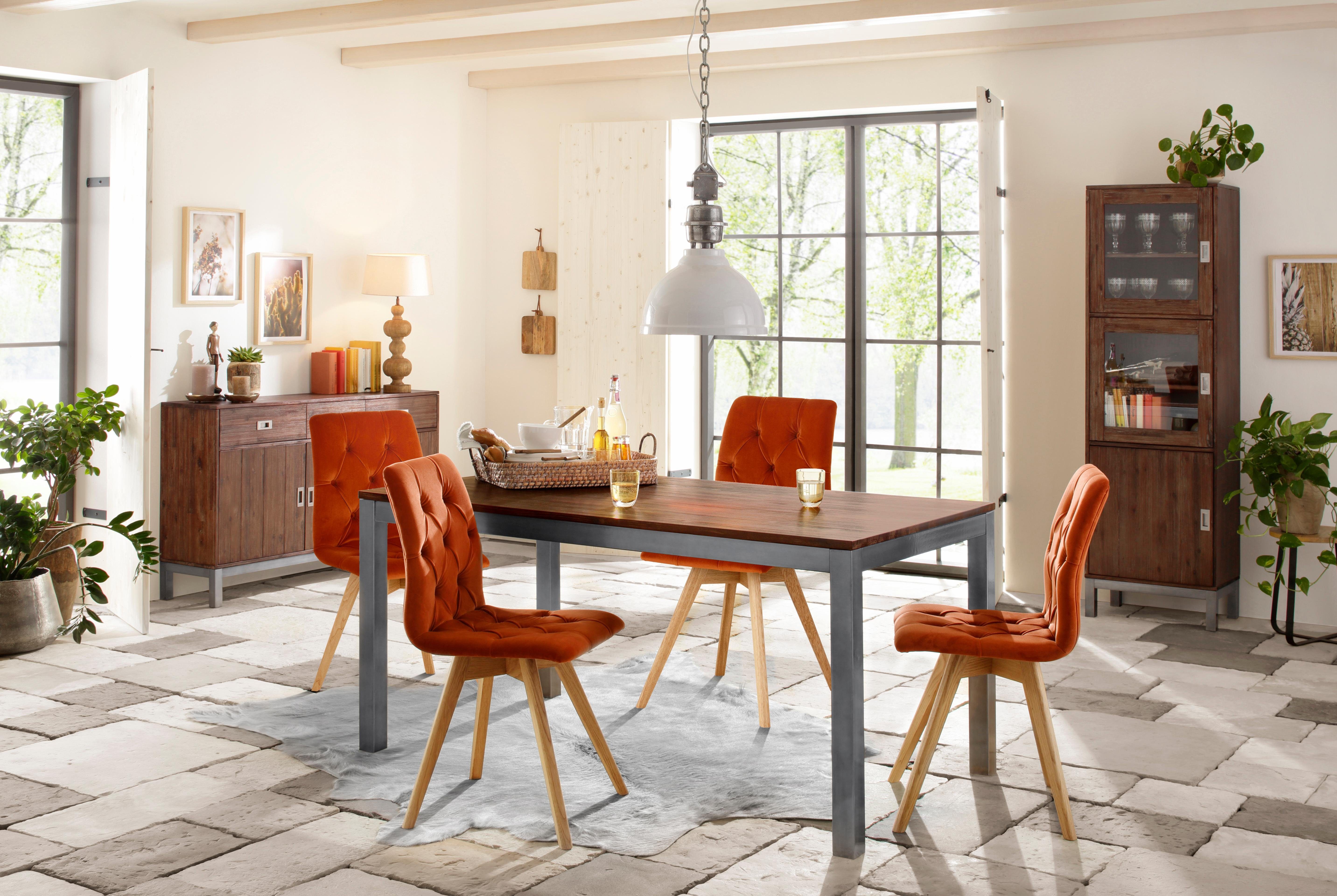 Home affaire Eettafel Kenya van massief acaciahout, in 160 of 200 cm breedte