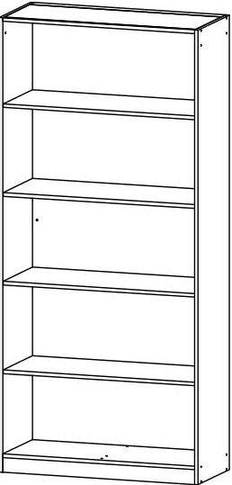 rauch Multifunctionele kast Garderobe Draai-deurskast Kledingkast Kast Schoenenkast MINOSA Breedte 91 cm met 4 legplanken, veel opbergruimte MADE IN GERMANY