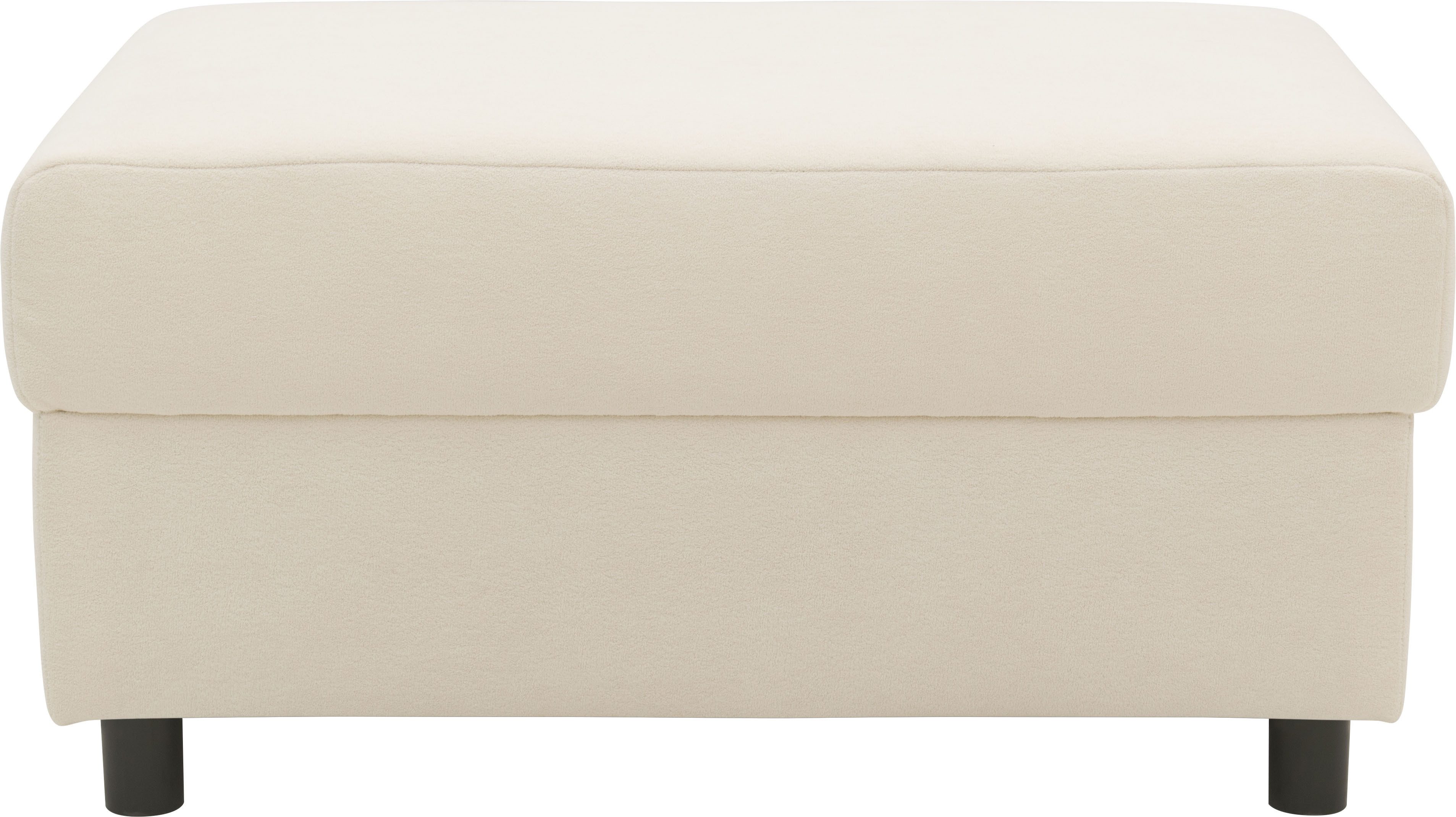 DOMO collection Hocker Turah 2 in Corduroy of Luxe-Microvezel moderne poef, passend bij de hoekbank, b/d/h: 83/60/44 cm