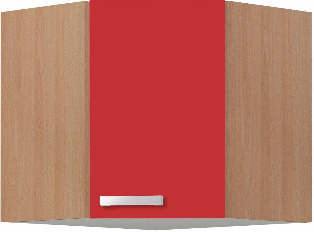 optifit hangend kastje odense breedte 60x60 cm, 57,6 cm hoog, met 1 deur rood