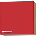 optifit hangend kastje 60 cm breed, 57,6 cm hoog, met 1 deur rood