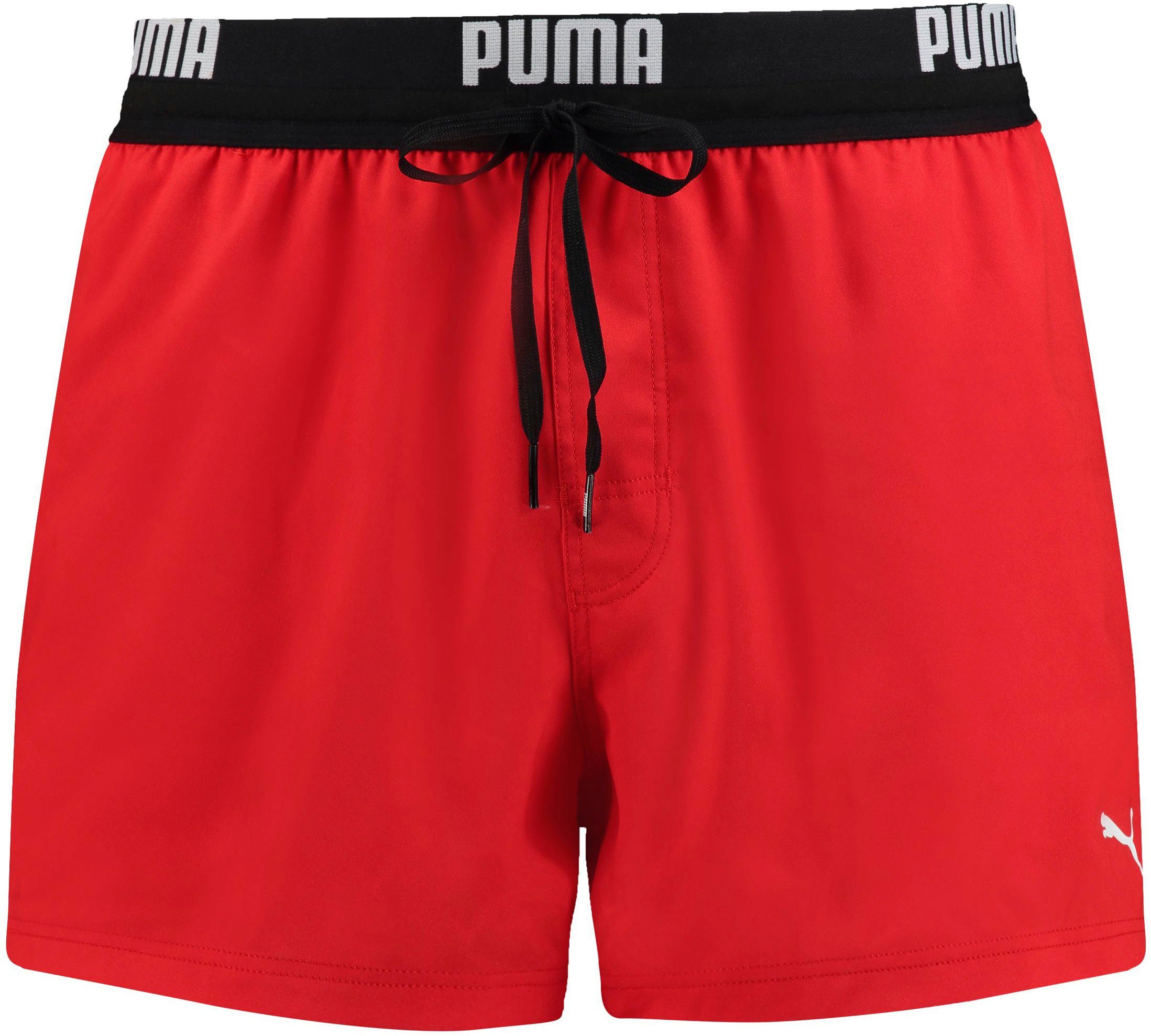 PUMA Zwemshort met elastische logoband