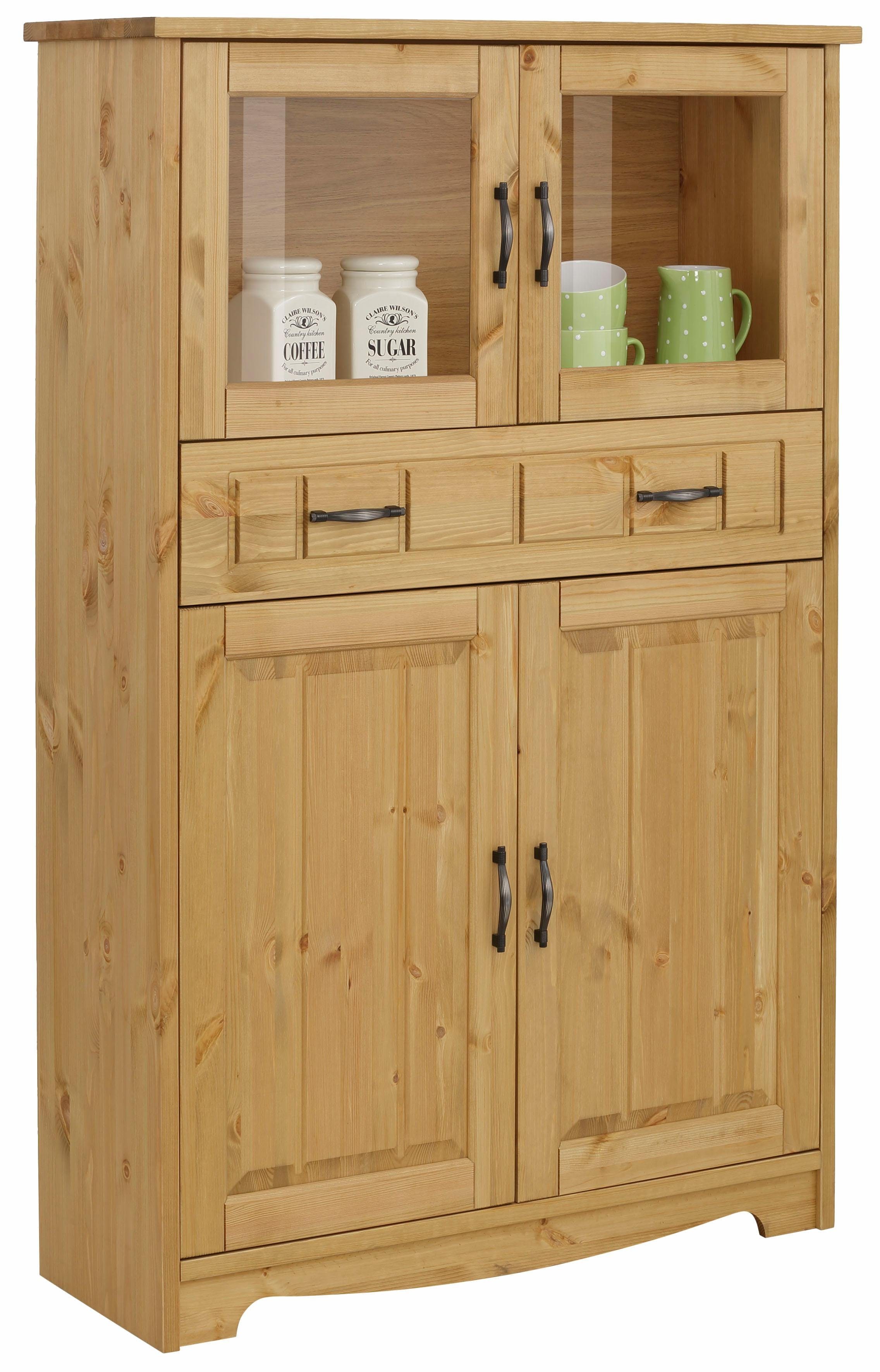 Home affaire Highboard Trinidad Vitrine, breedte 102 cm