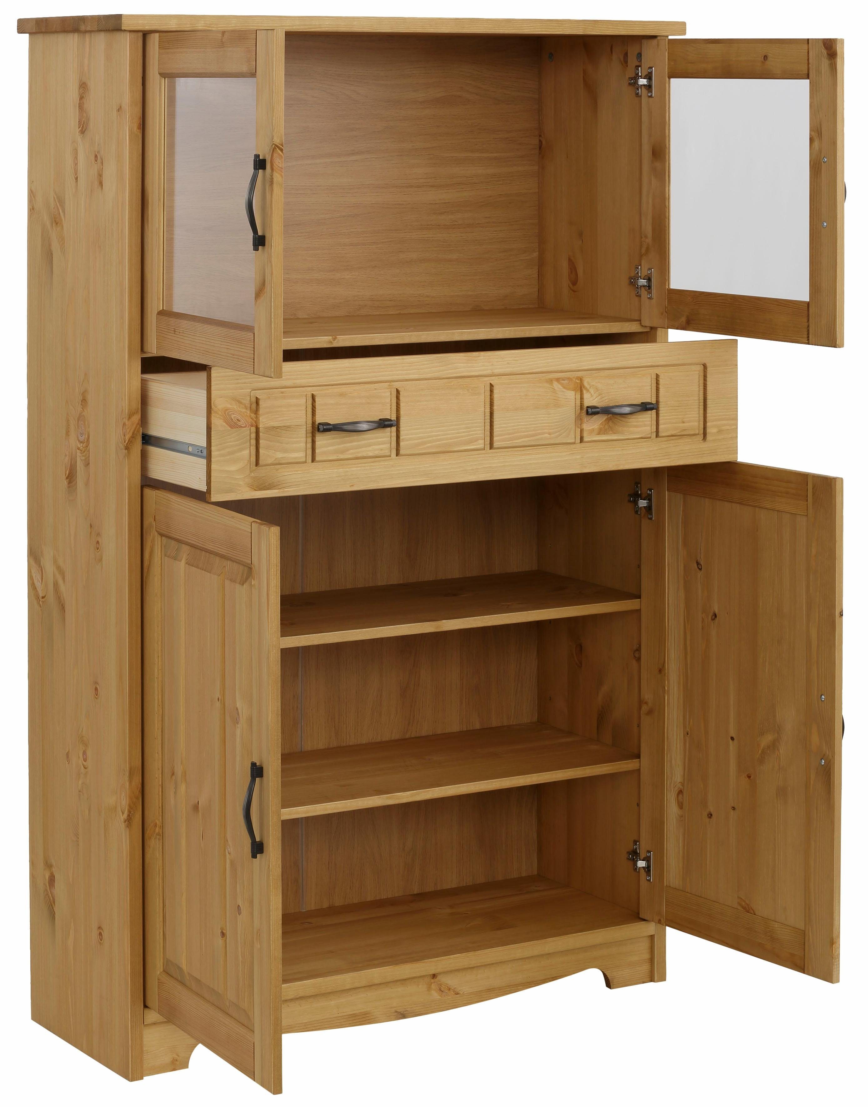 Home affaire Highboard Trinidad Vitrine, breedte 102 cm