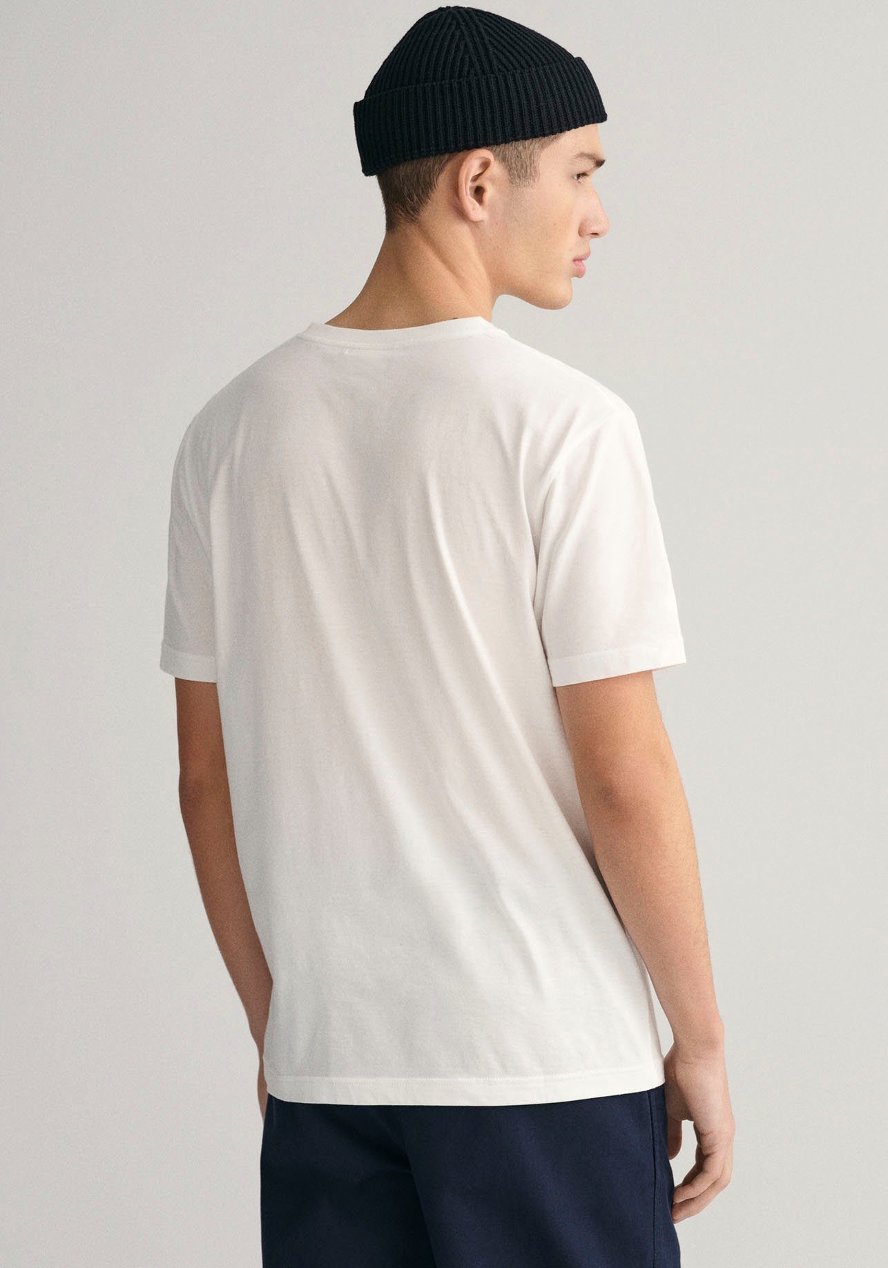 Gant T-shirt REG ARCHIVE SHIELD EMB SS T-SHIRT geïnspireerd door het archief uit de jaren '80