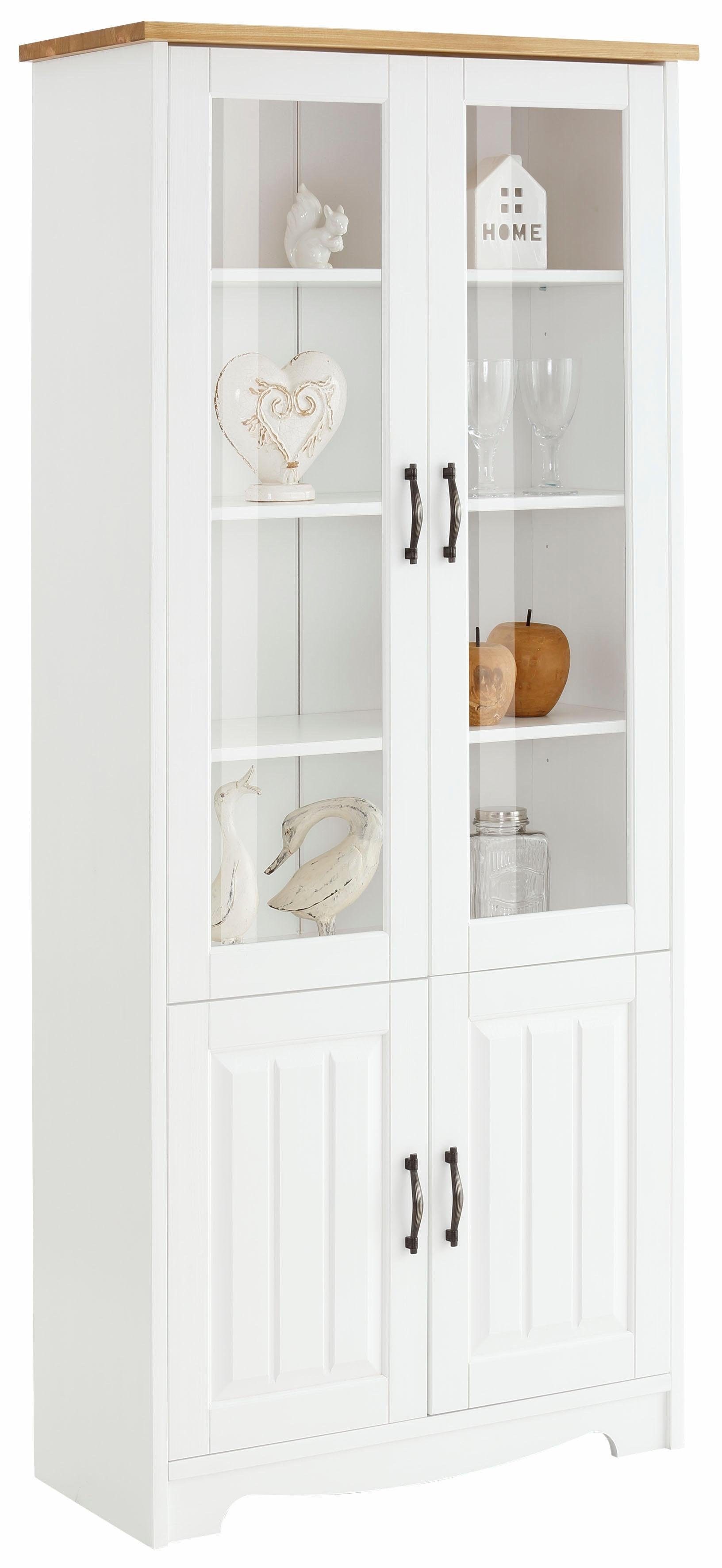 Home affaire Vitrinekast Trinidad 4-deurs, breedte 85 cm