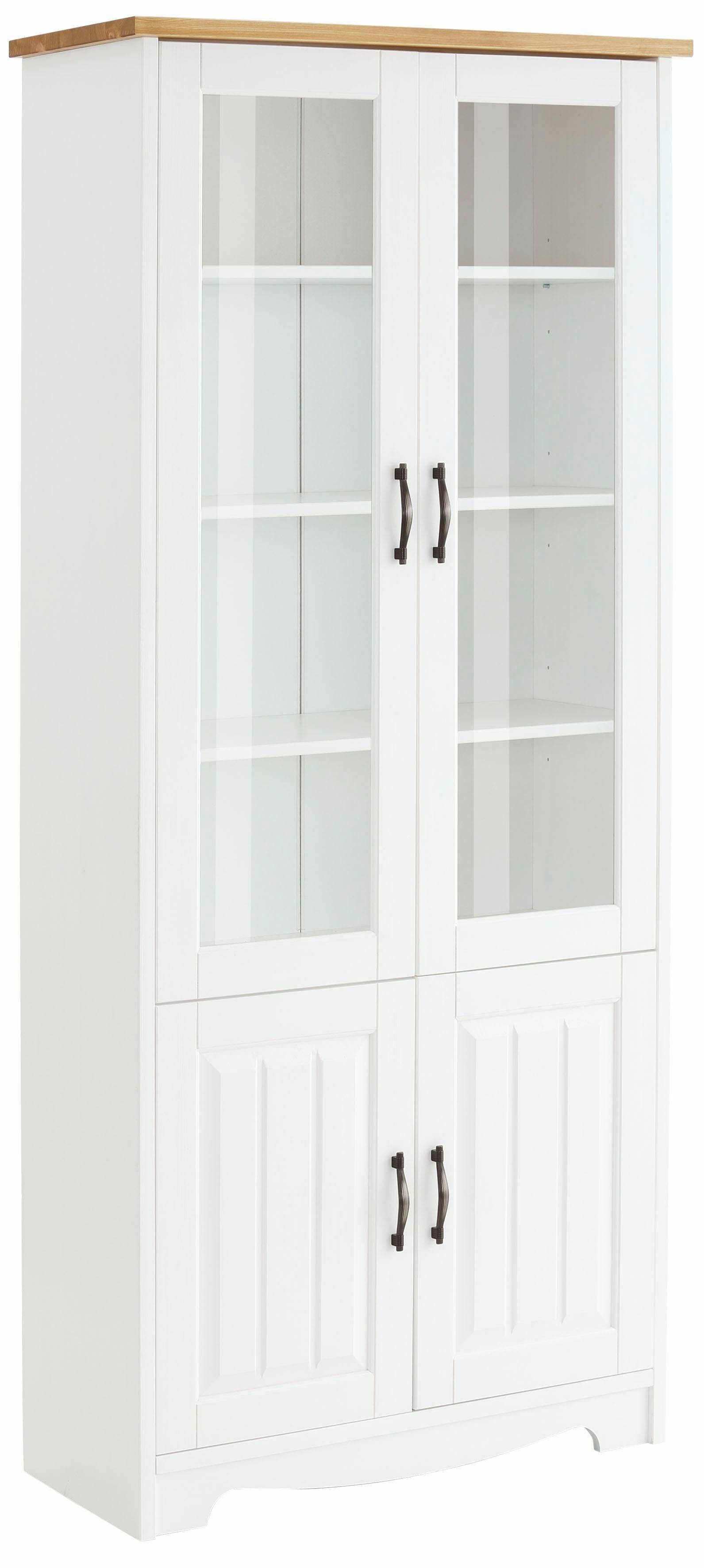 Home affaire Vitrinekast Trinidad 4-deurs, breedte 85 cm