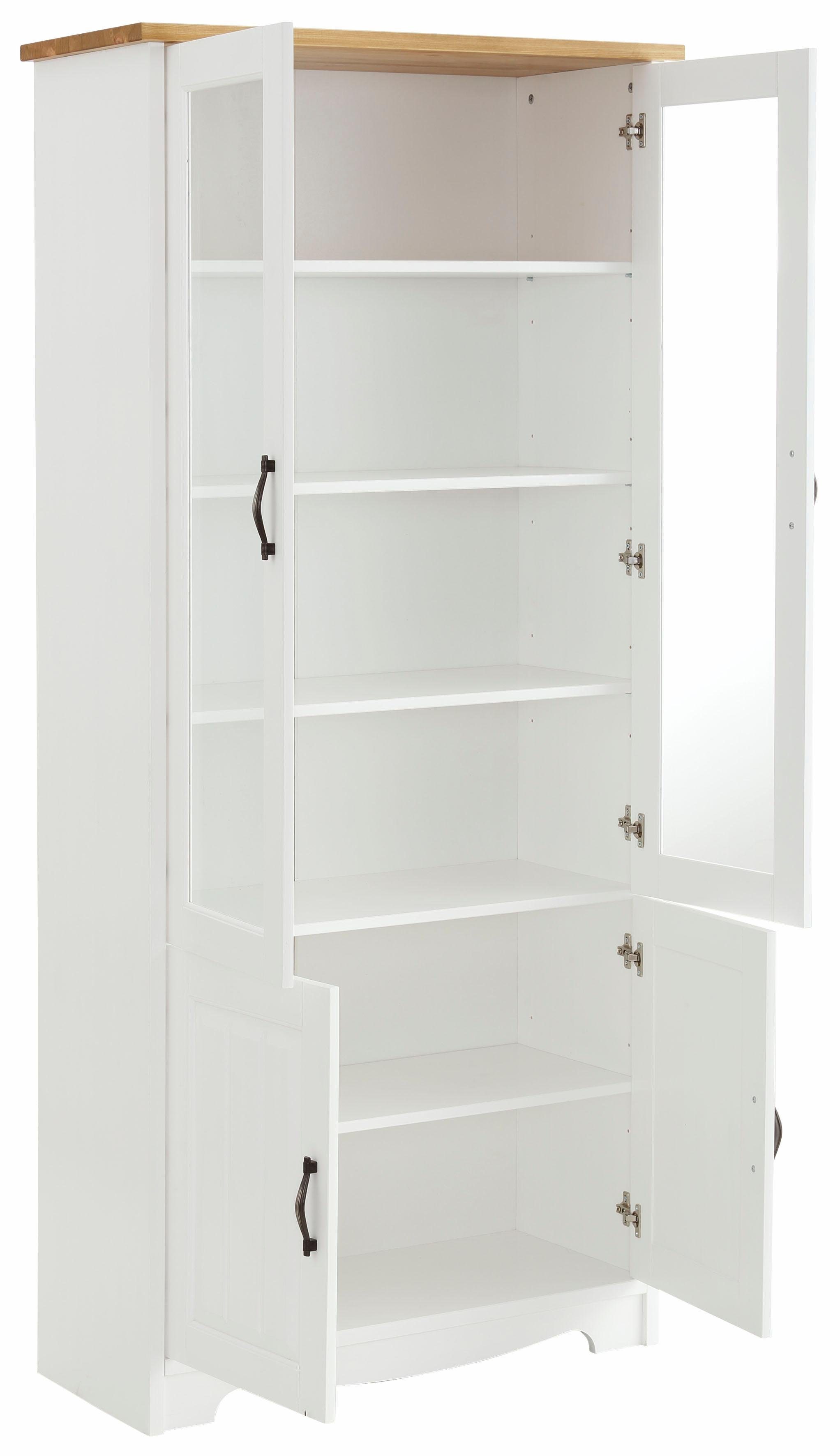 Home affaire Vitrinekast Trinidad 4-deurs, breedte 85 cm