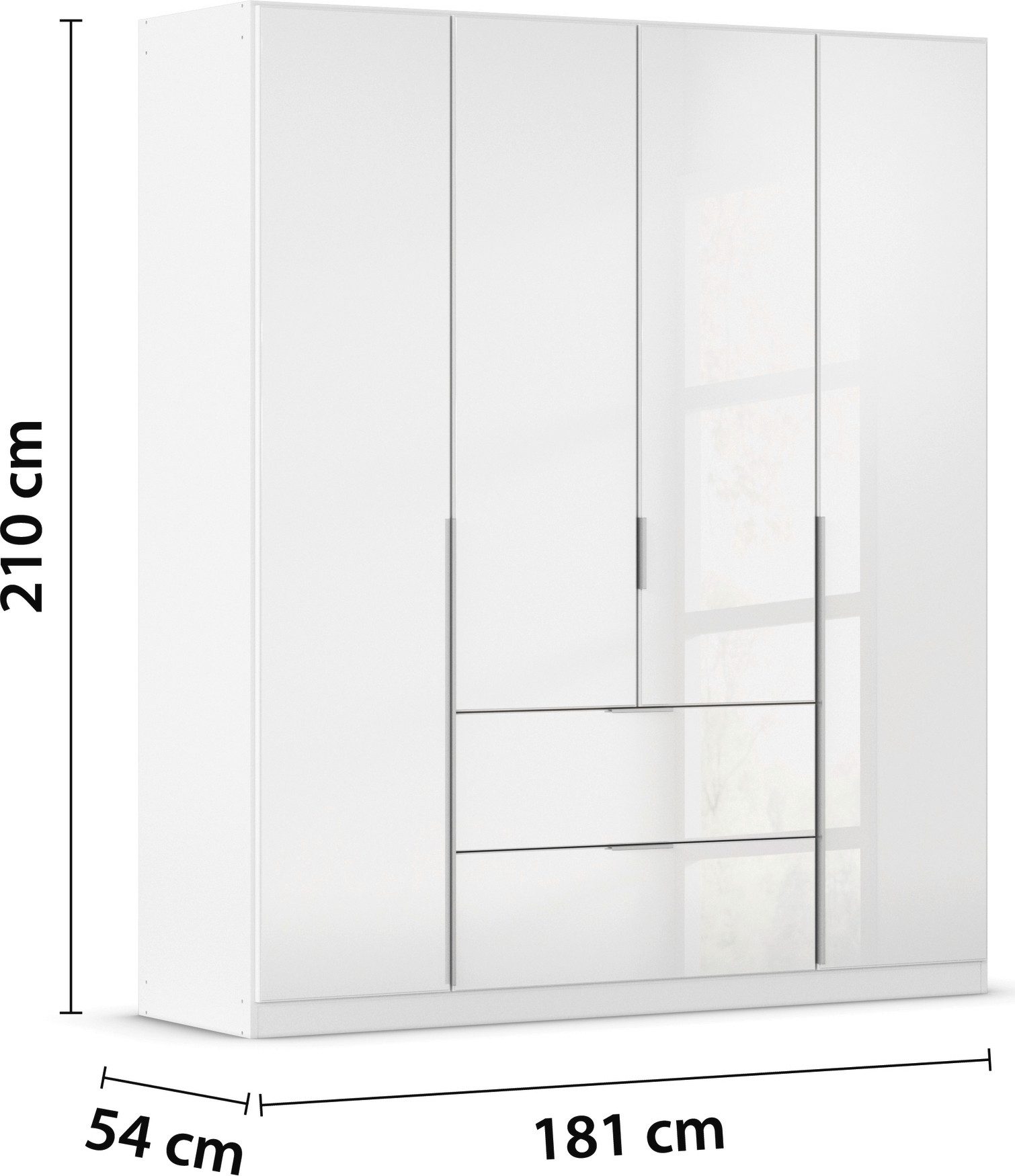 rauch Draaideurkast Kledingkasten kast garderobe AGORDO met glazen front