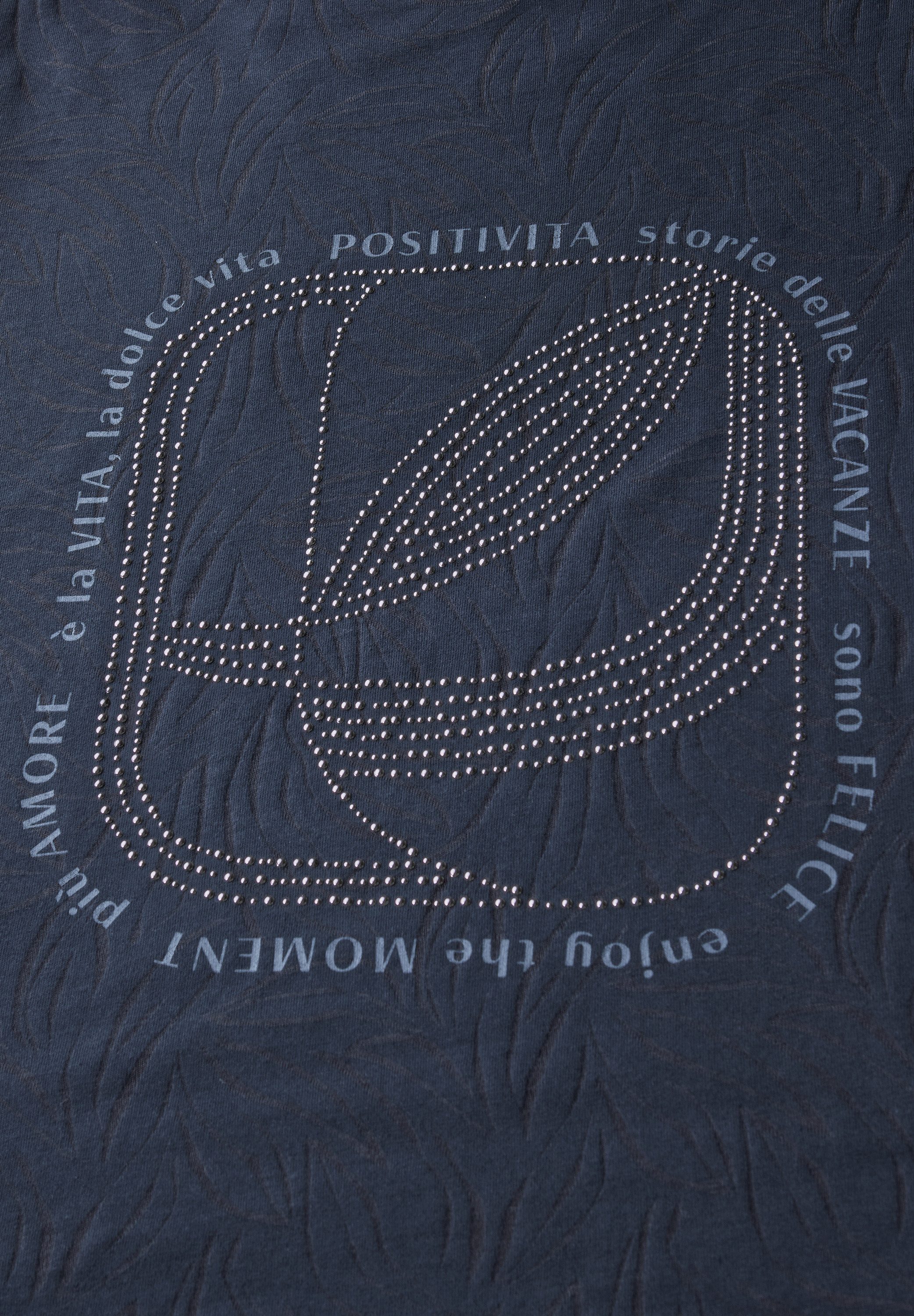 Cecil T-shirt met siersteentjes