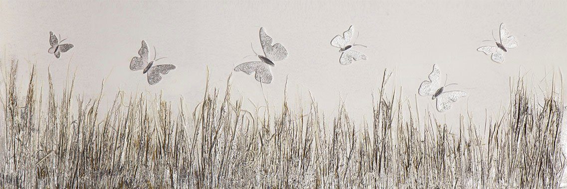 Spiegelprofi GmbH Artprint op linnen Butterfly meadow (1 stuk)
