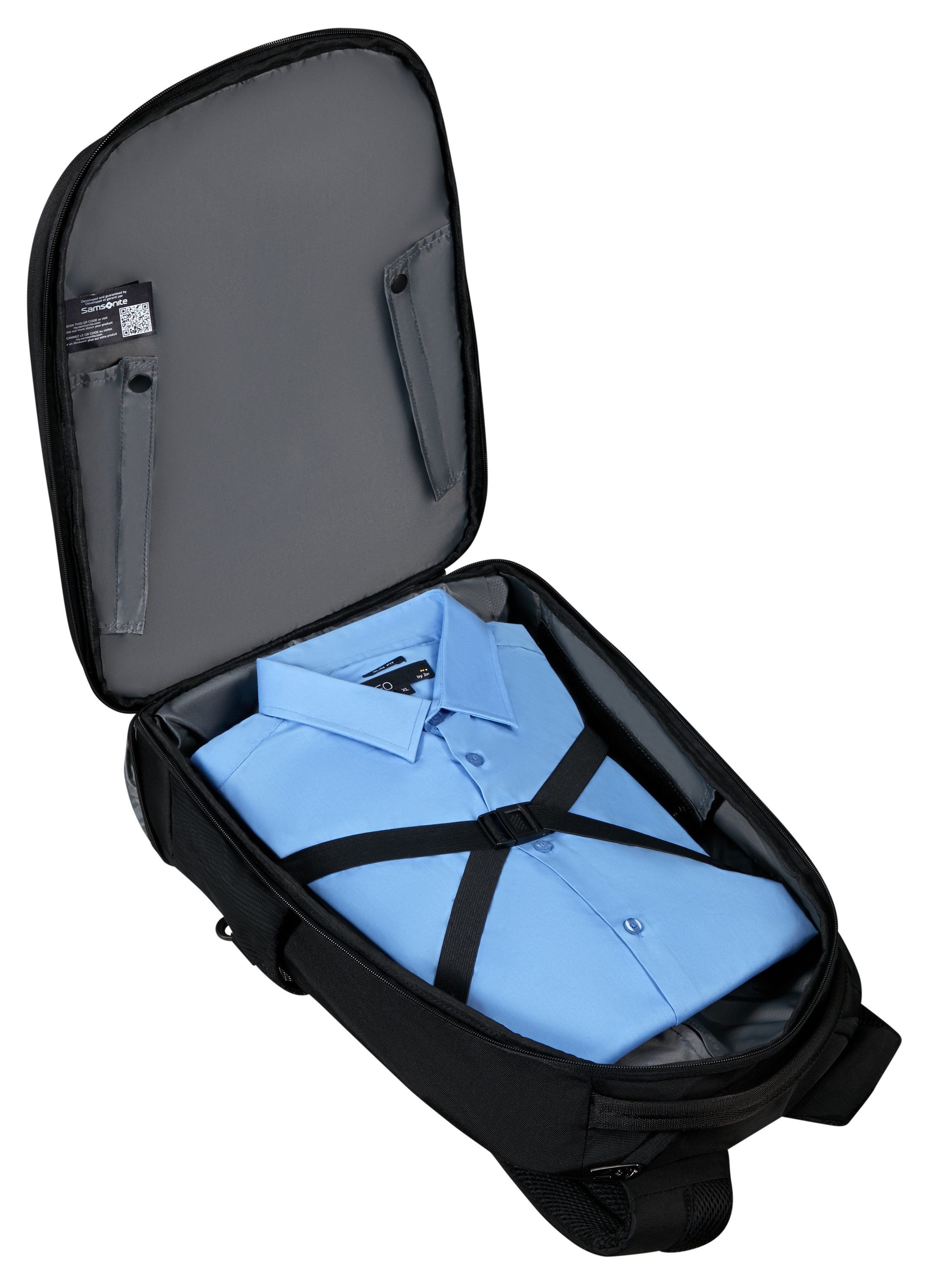 Samsonite Laptoprugzak GUARDIT 3.0 met trolleyfunctie 2,2 liter, rechthoekig, vers afdichtingsmateriaal, antislip stapelranden