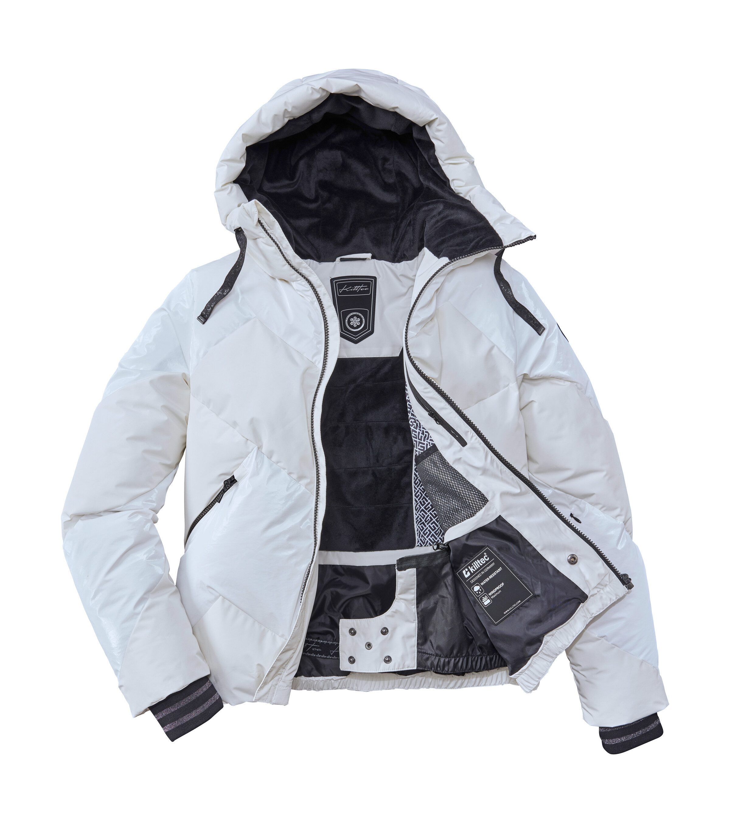 Killtec Ski-jack KSW 113 WMN SKI QLTD JCKT Winddichte skijas met 10.000 mm waterkolom, PFAS-vrij geïmpregneerd