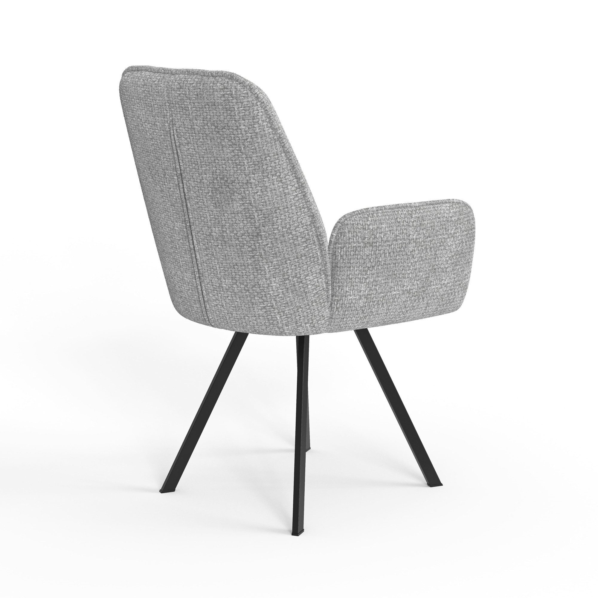 Home affaire Stoel met armleuningen Mily eetkamerstoel, gestoffeerde fauteuil, woonstoel, eetstoel met armleuningen (set, 2 stuks)