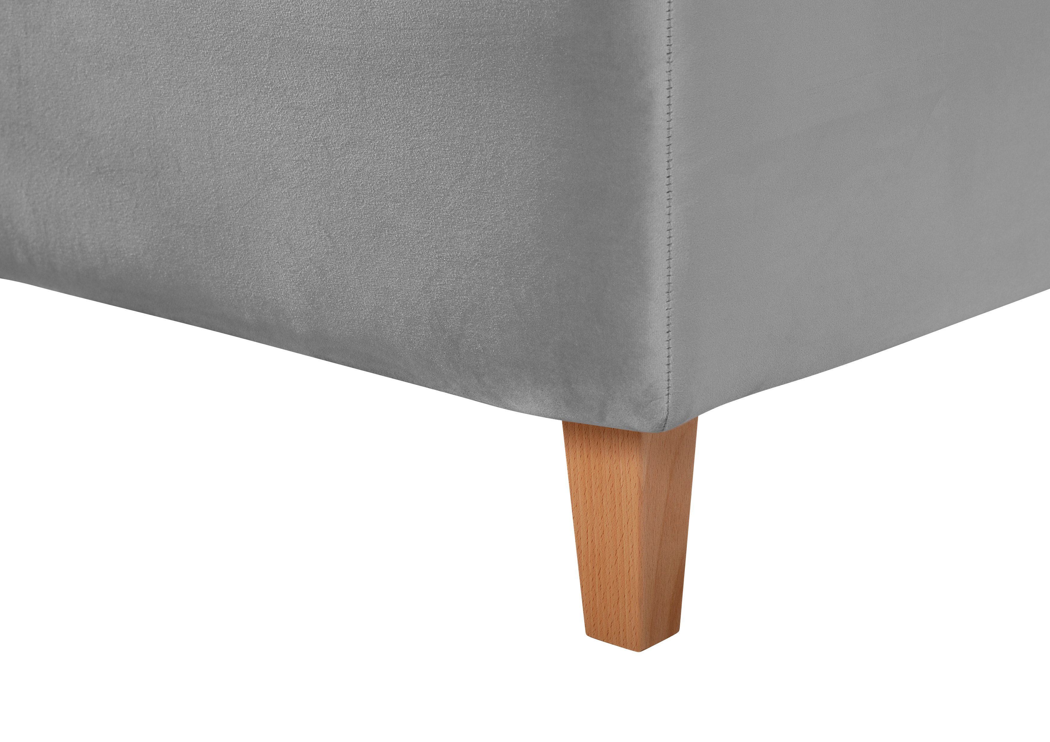 Guido Maria Kretschmer Home&Living Gestoffeerd bed Sunley 140 Kruisstiksel, hoofdbordhoogte 142 cm, zonder of met matras/lattenbodem