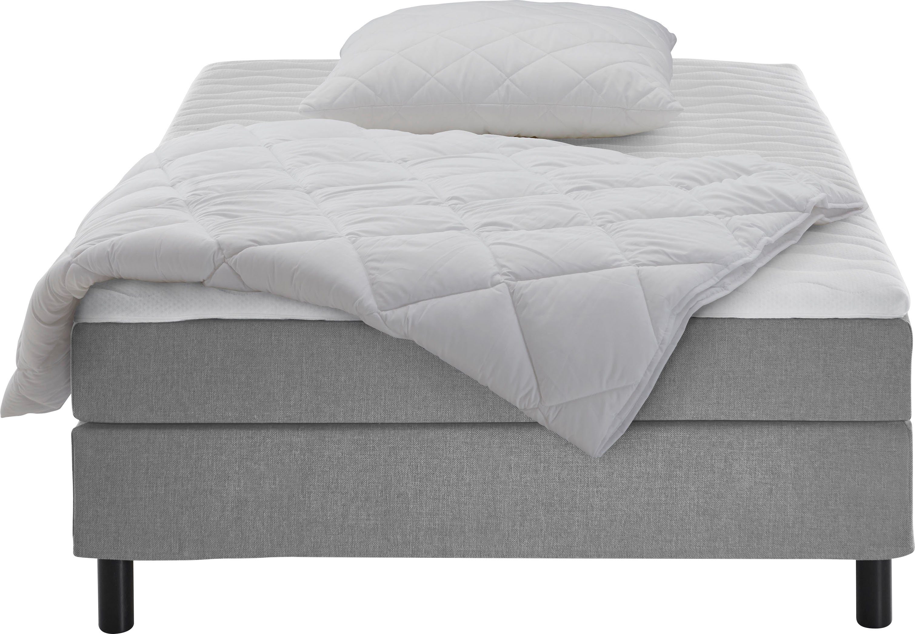 ATLANTIC home collection Boxspring Happy zonder hoofdbord, met topmatras, naar keuze met of zonder beddengoed