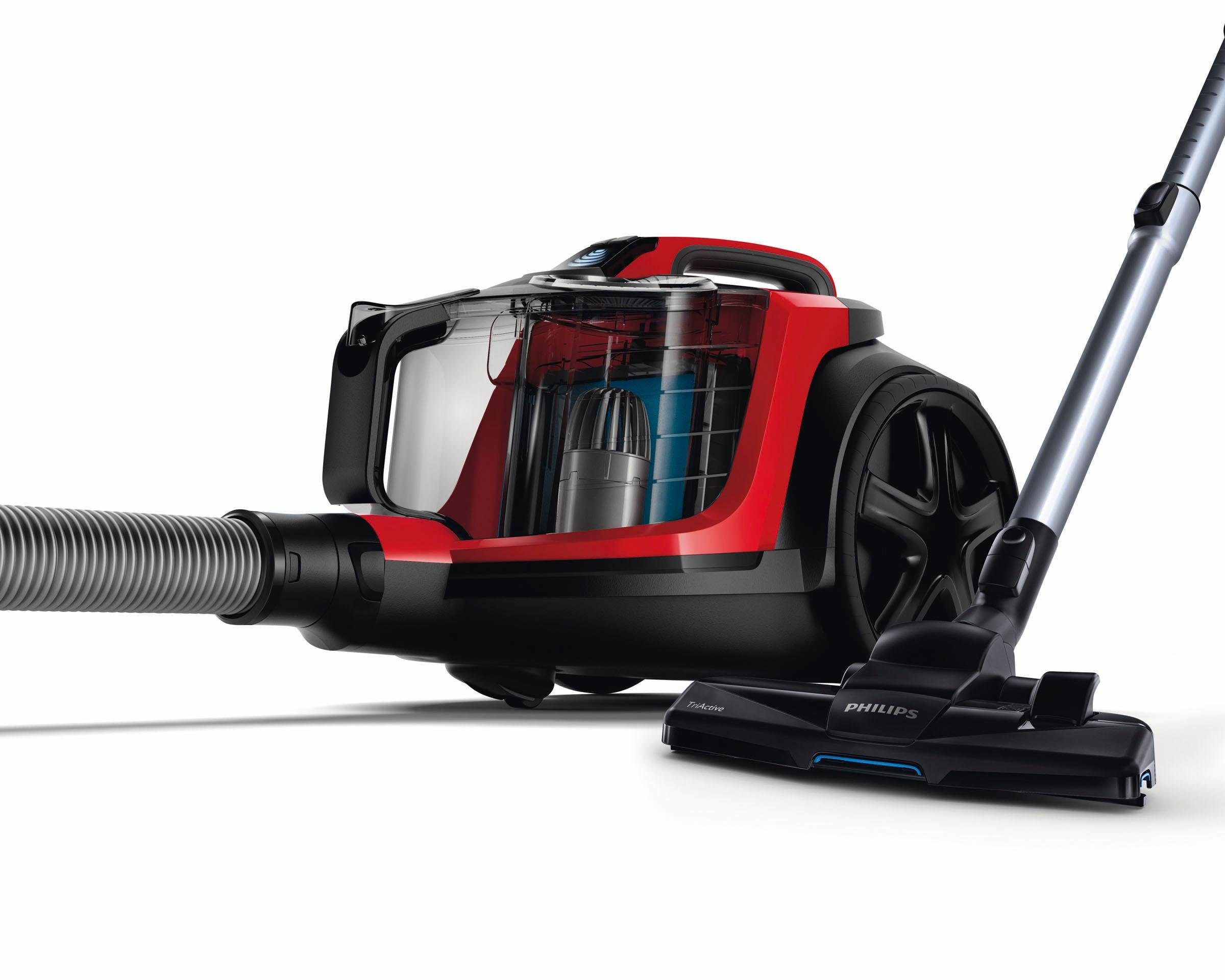 Philips Stofzuiger FC9729/09 PowerPro Expert Allergie H13 filter, met een inhoud van 2 liter en TriActive mondstuk