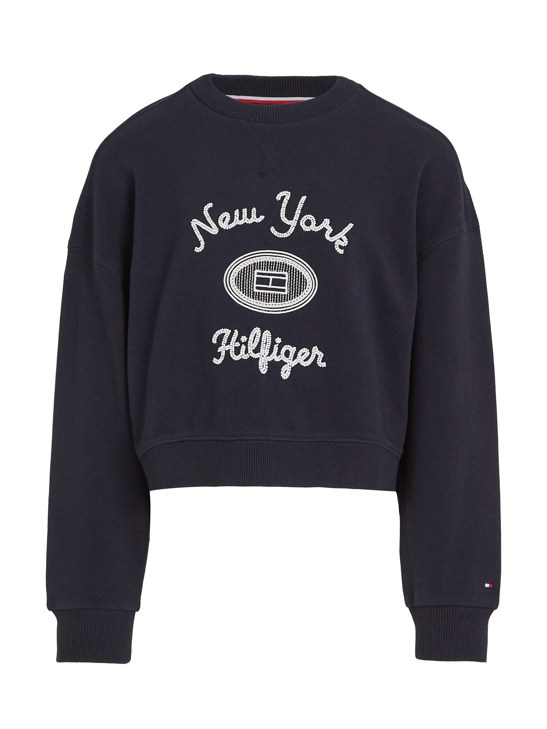 Tommy Hilfiger Shirt met lange mouwen HILFIGER NY EMBROIDERED CREWNECK Kinderen tot 16 jaar met logostiksel