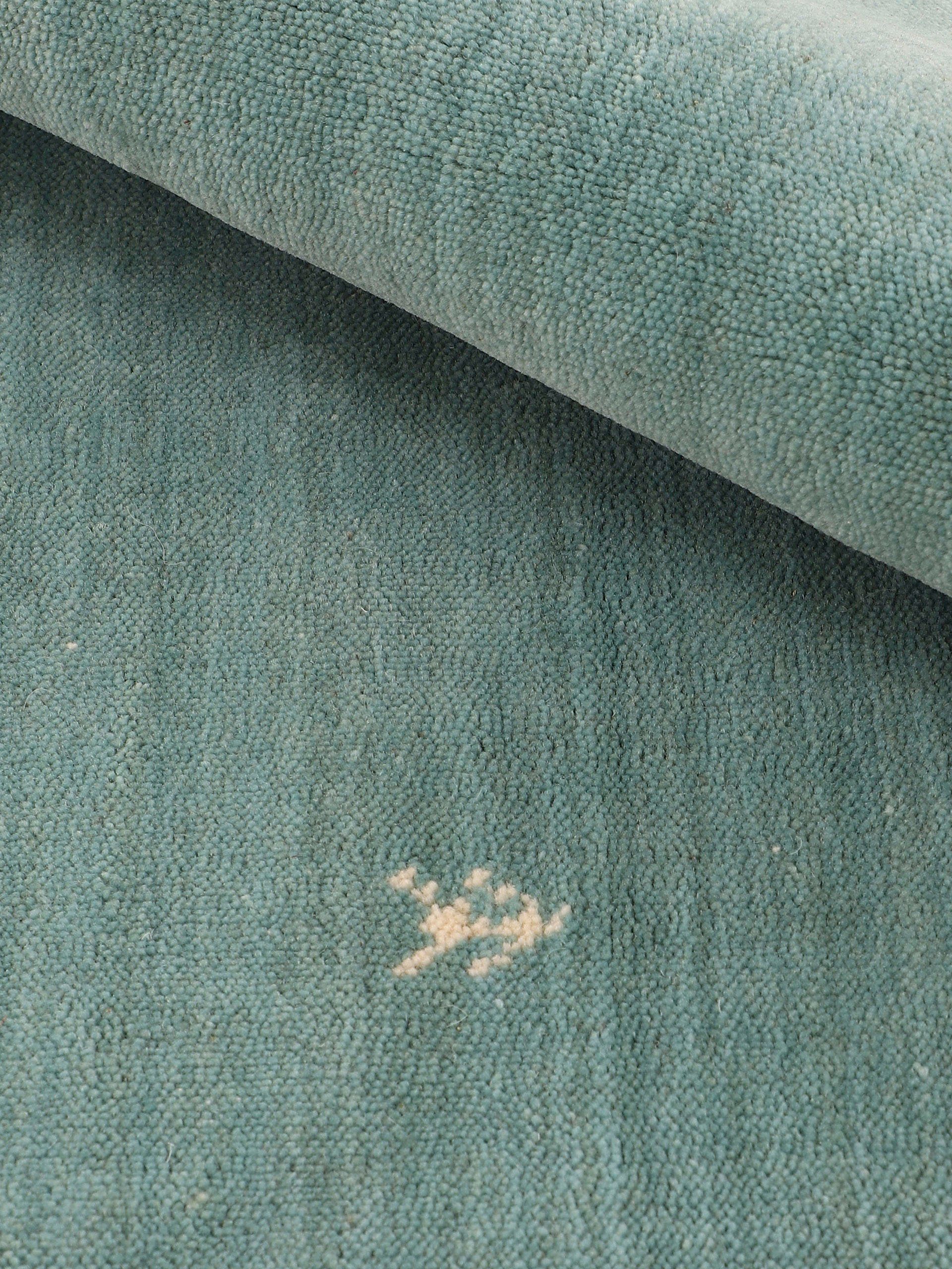 carpetfine Wollen kleed Gabbeh Uni, ook als loper verkrijgbaar