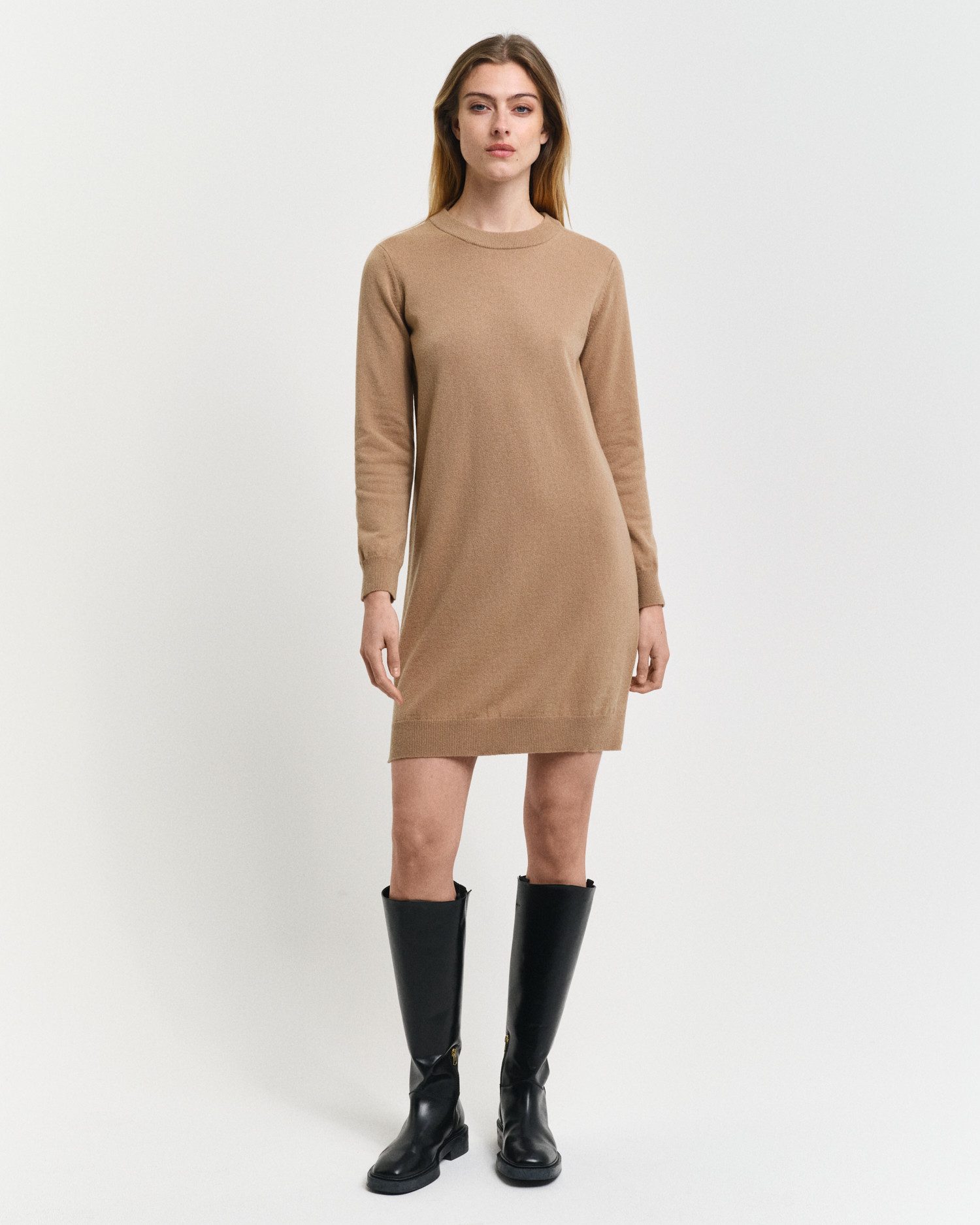 Gant Gebreide jurk SUPERFINE LAMBSWOOL DRESS