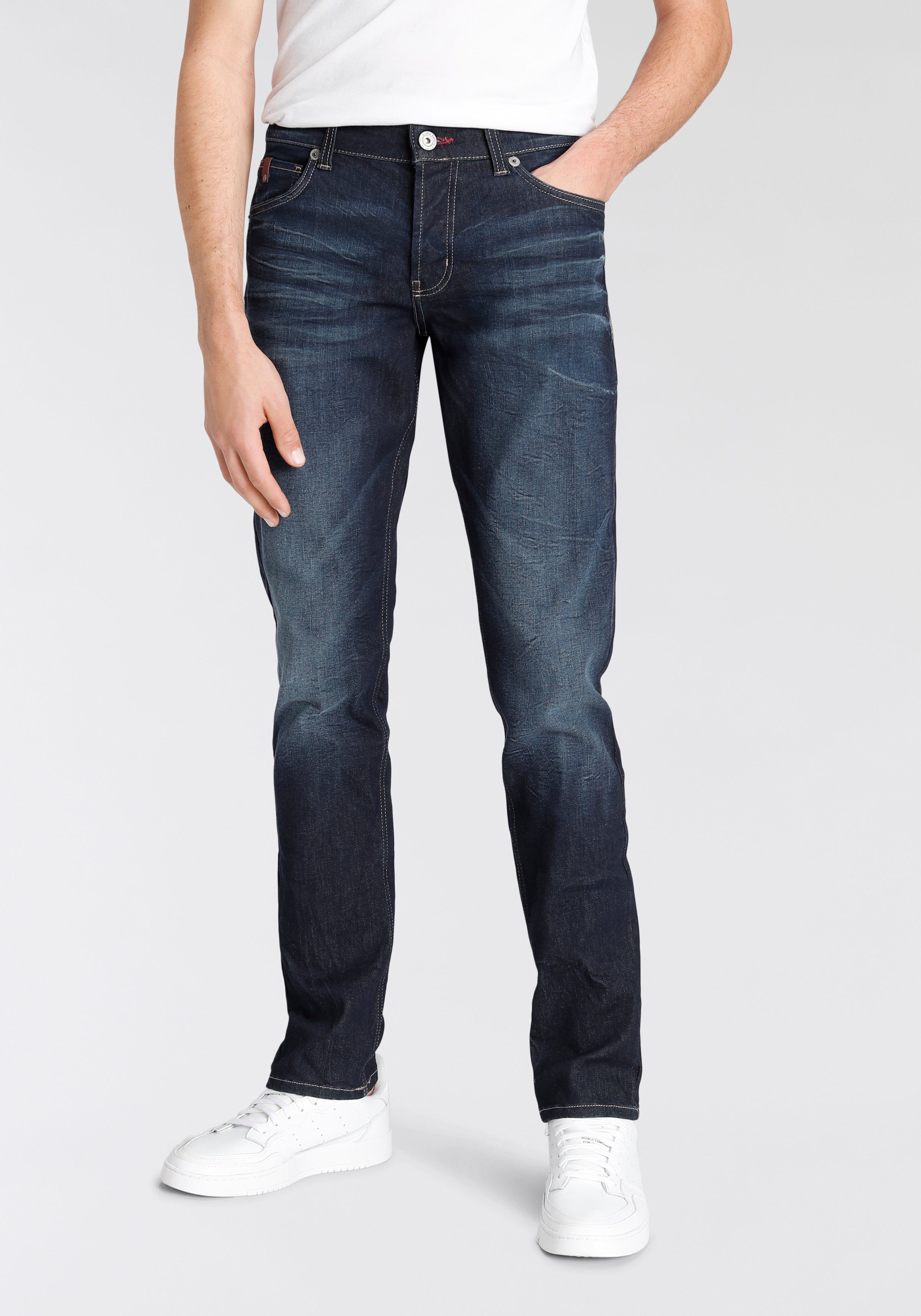 Bruno Banani Comfort fit jeans Floyd rechte pijp, met steekzakken, lage taillehoogte