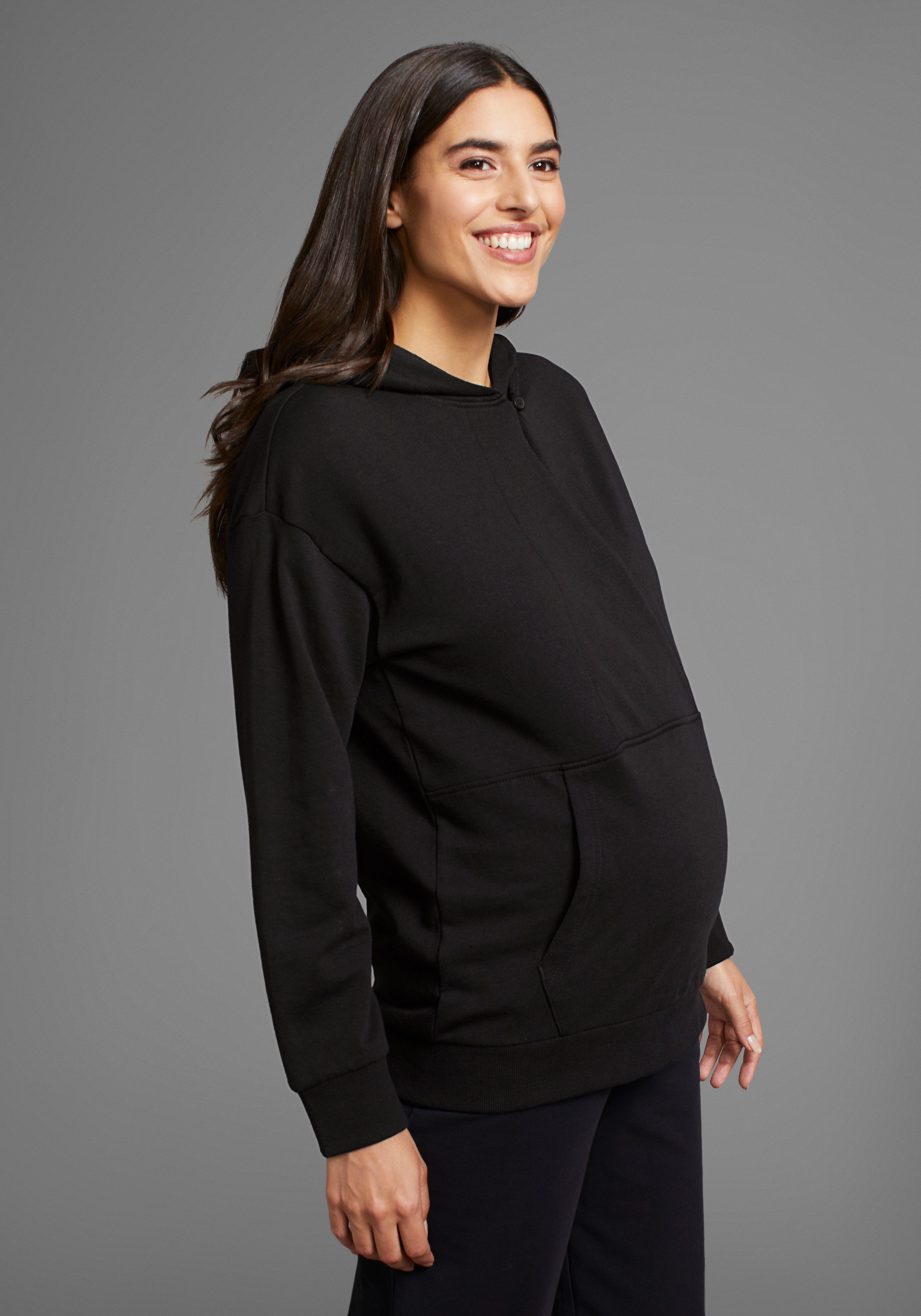 Neun Monate Zwangerschaps-sweatshirt Nursing sweatshirt for pregnancy and breastfeeding