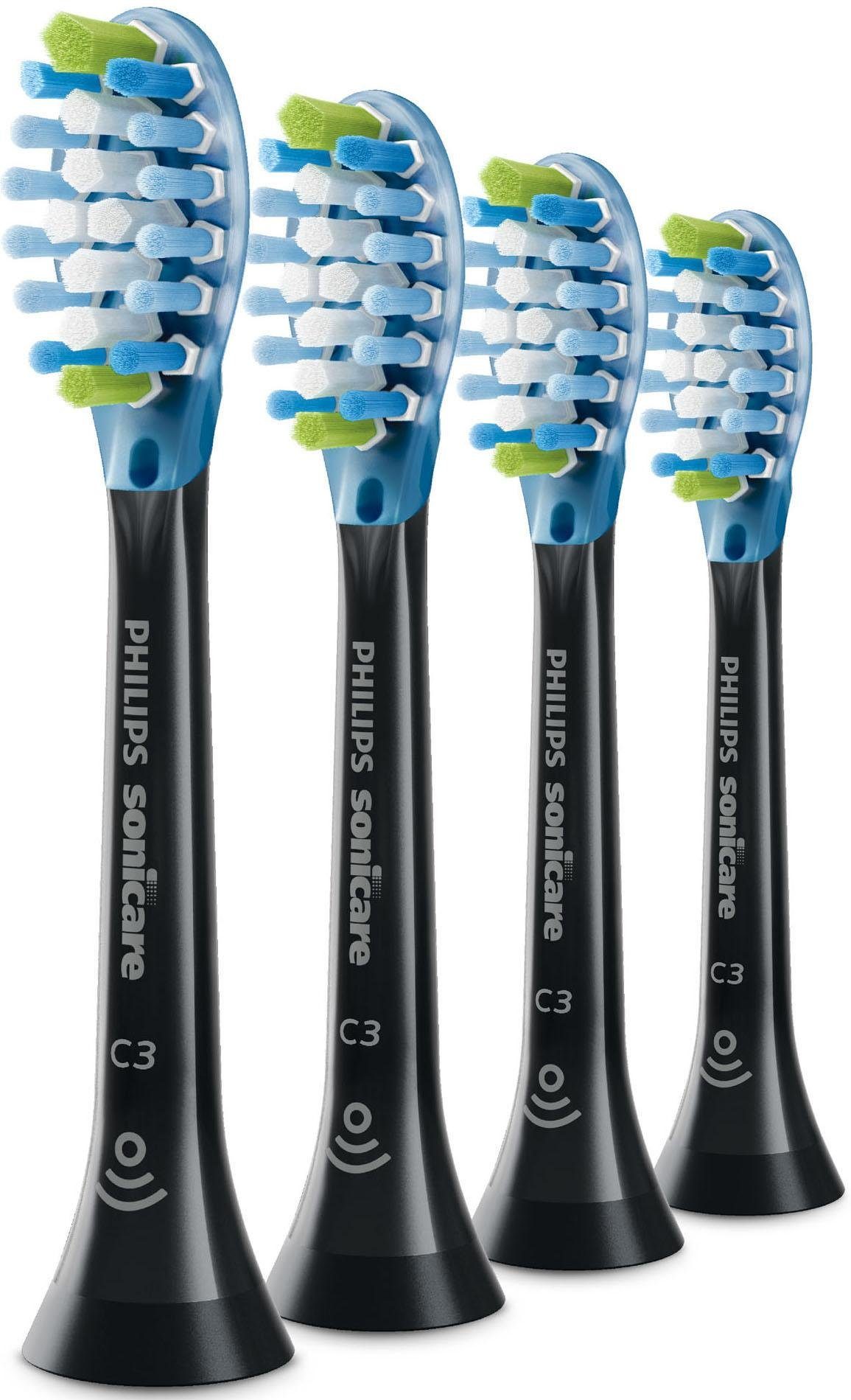 Philips Sonicare Opzetborsteltjes C3 Premium Gum Defense Standaardgrootte, met smart-borstelkopherkenning