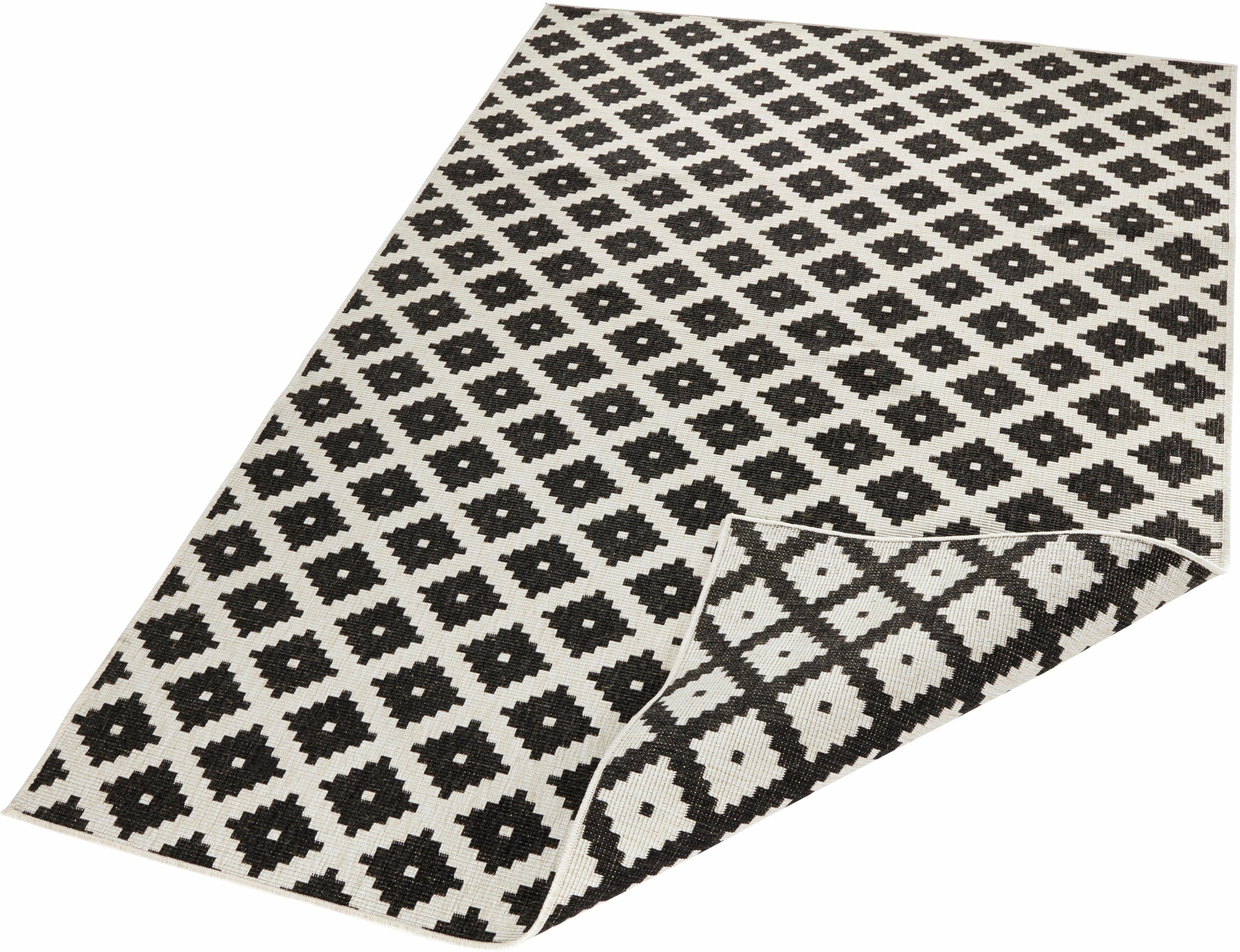 NORTHRUGS Vloerkleed Nizza omkeerbaar tapijt Binnen- en buitengebruik, weerbestendig, balkon, loper, woonkamer, waterbestendig