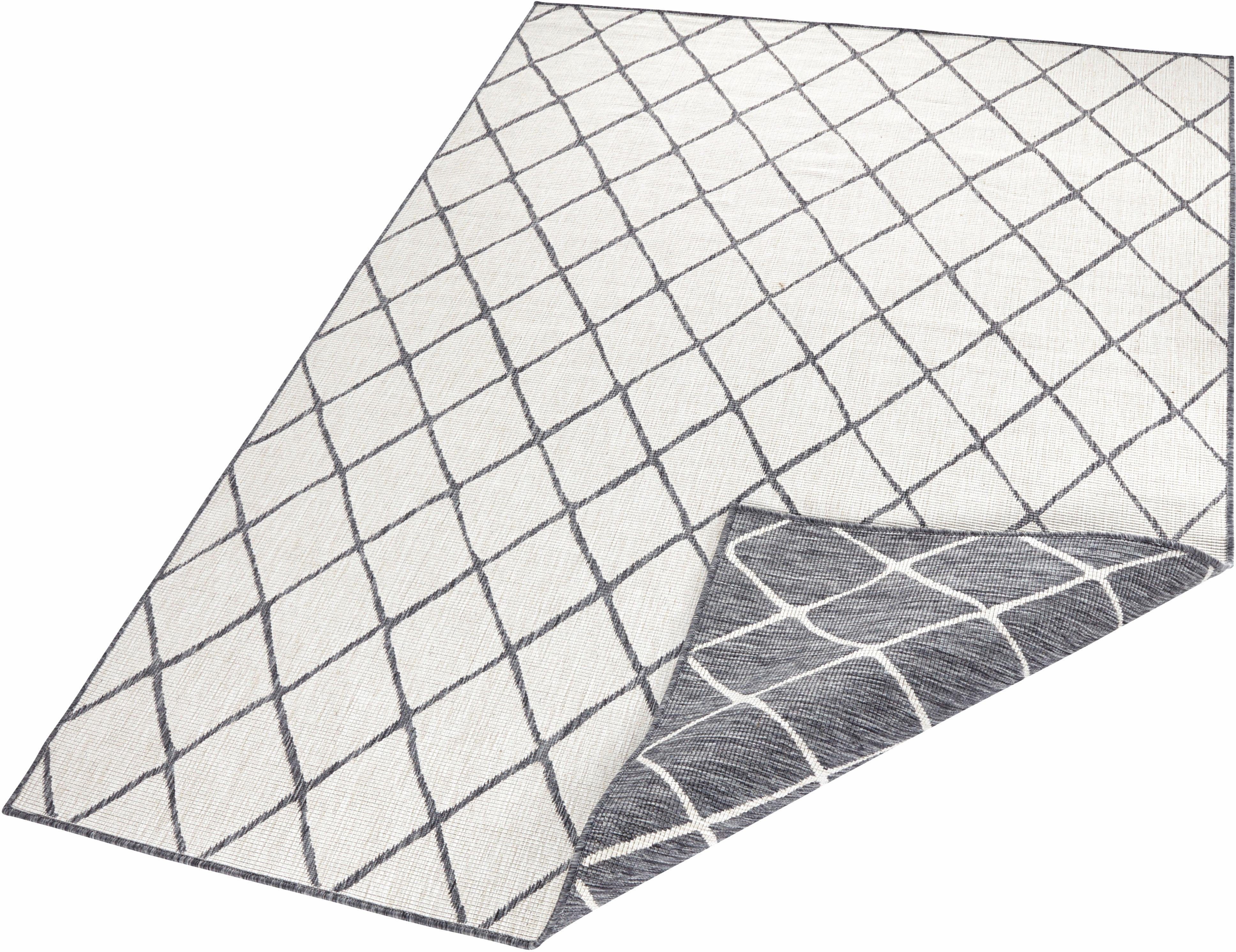 NORTHRUGS Vloerkleed Malaga tweezijdig te gebruiken kleed Binnen- en buitengebruik, weerbestendig, balkon, loper, woonkamer, waterbestendig