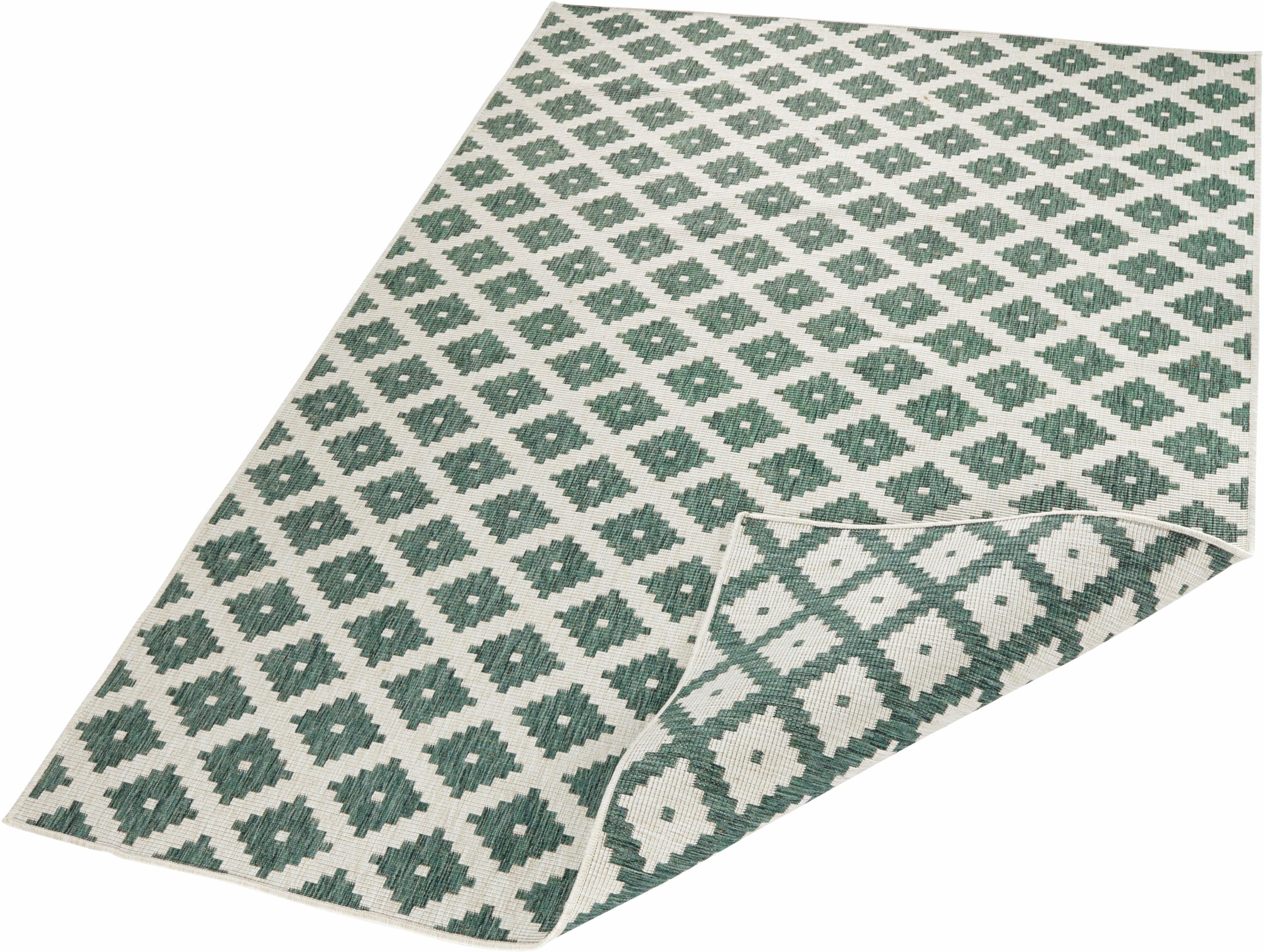 NORTHRUGS Vloerkleed Nizza omkeerbaar tapijt Binnen- en buitengebruik, weerbestendig, balkon, loper, woonkamer, waterbestendig