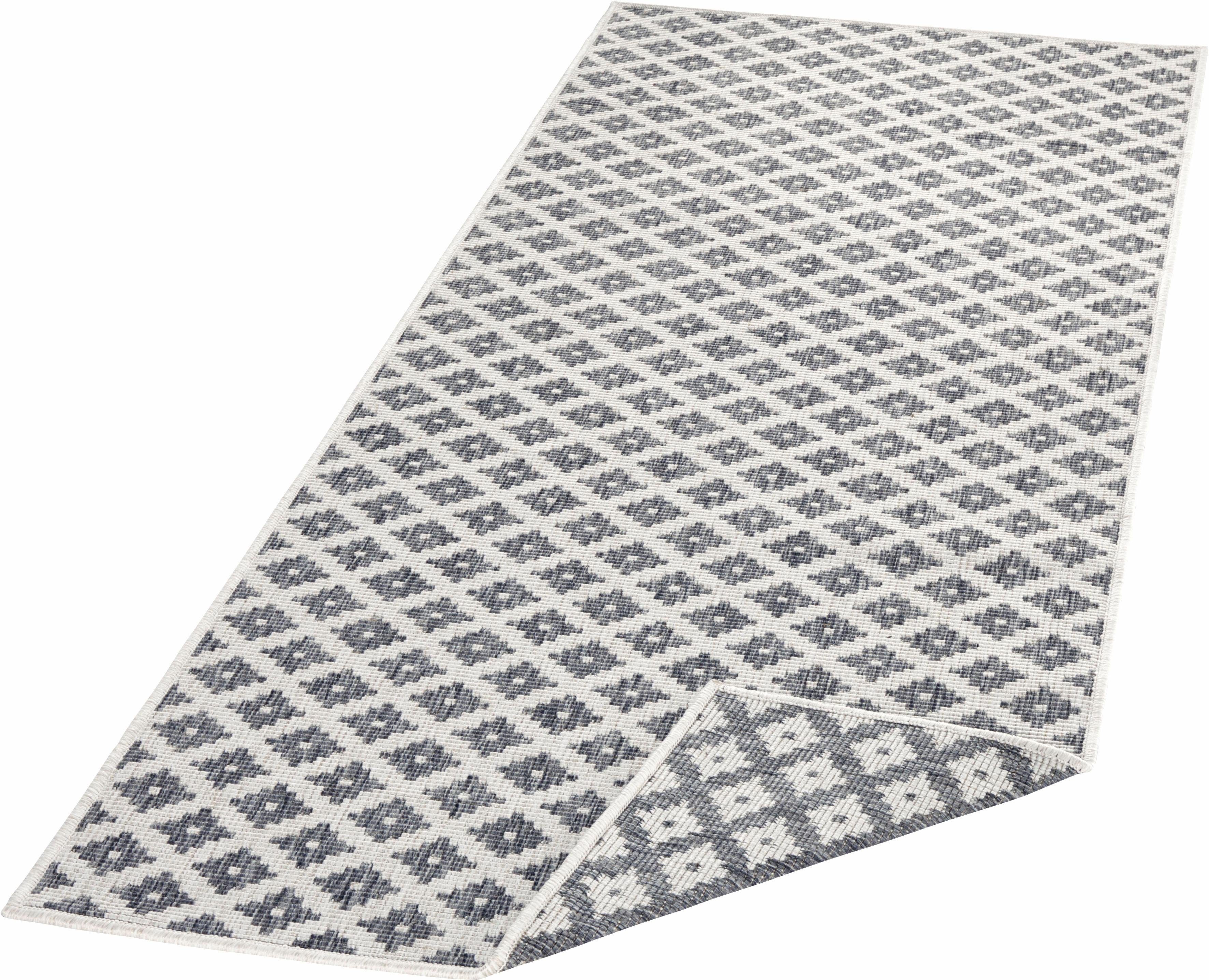 NORTHRUGS Vloerkleed Nizza omkeerbaar tapijt Binnen- en buitengebruik, weerbestendig, balkon, loper, woonkamer, waterbestendig