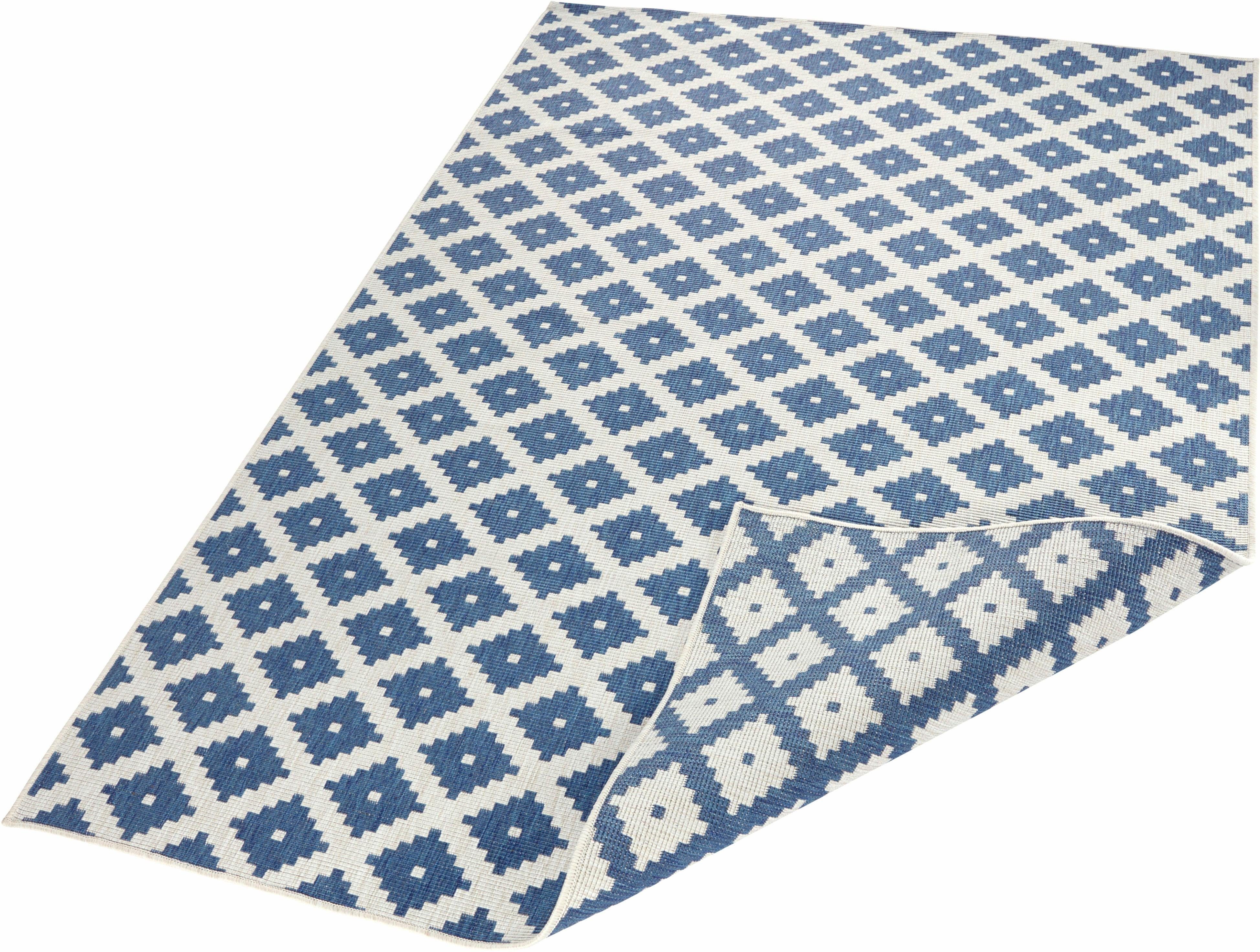 NORTHRUGS Vloerkleed Nizza omkeerbaar tapijt Binnen- en buitengebruik, weerbestendig, balkon, loper, woonkamer, waterbestendig