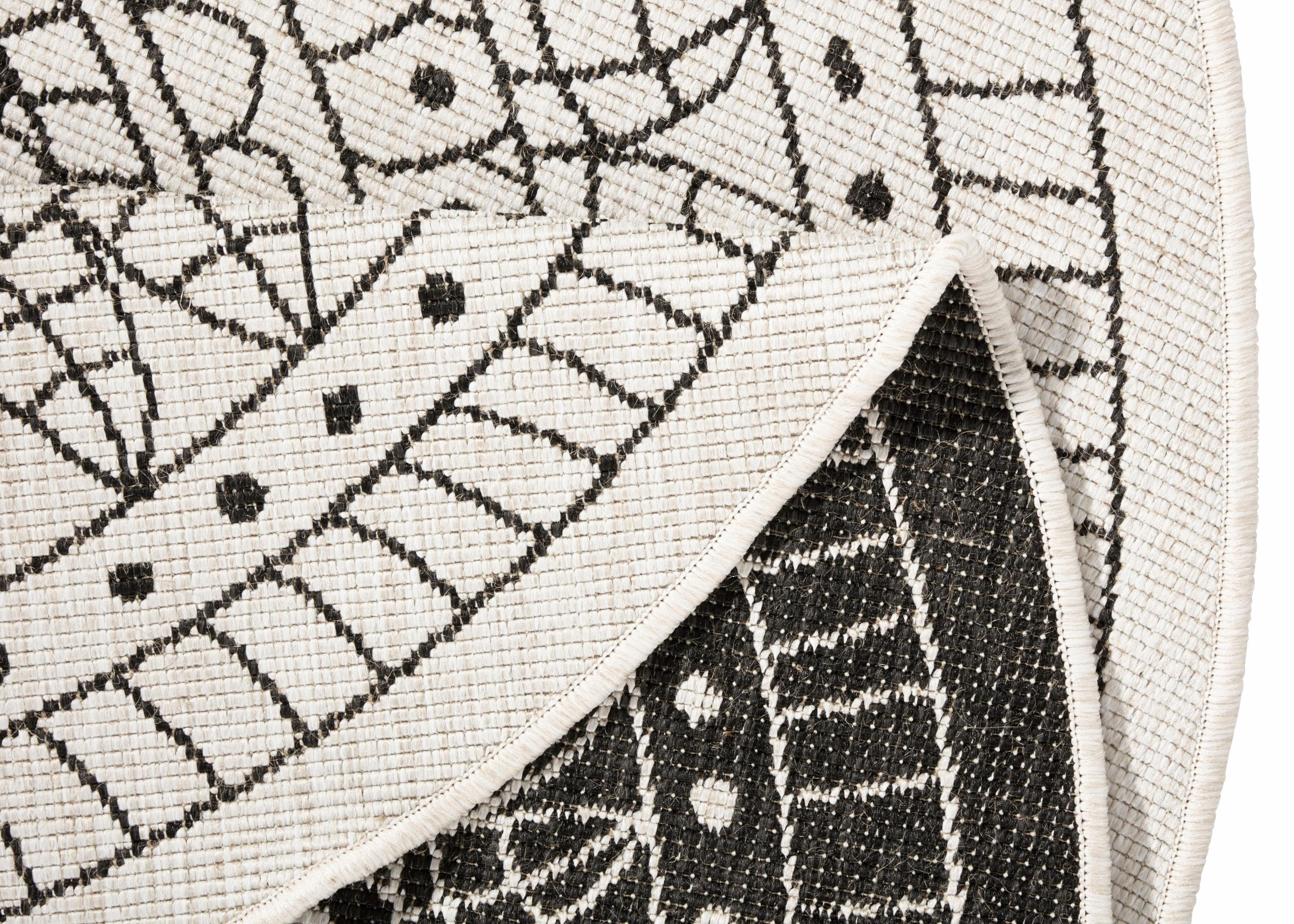 NORTHRUGS Vloerkleed Porto tweezijdig te gebruiken kleed Geschikt voor binnen en buiten, weerbestendig, balkon, tuin, woonkamer, waterbestendig