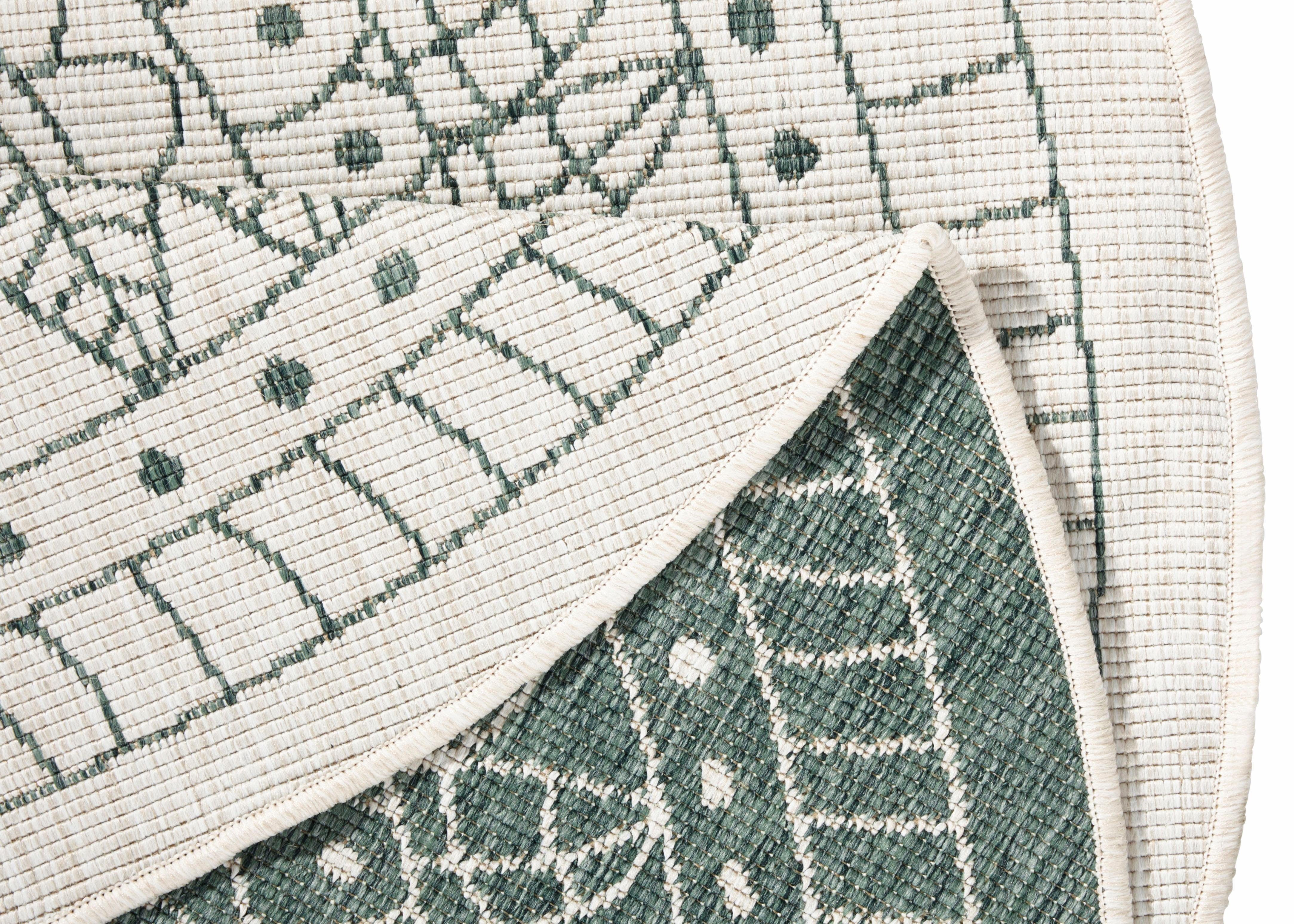 NORTHRUGS Vloerkleed Porto tweezijdig te gebruiken kleed Geschikt voor binnen en buiten, weerbestendig, balkon, tuin, woonkamer, waterbestendig