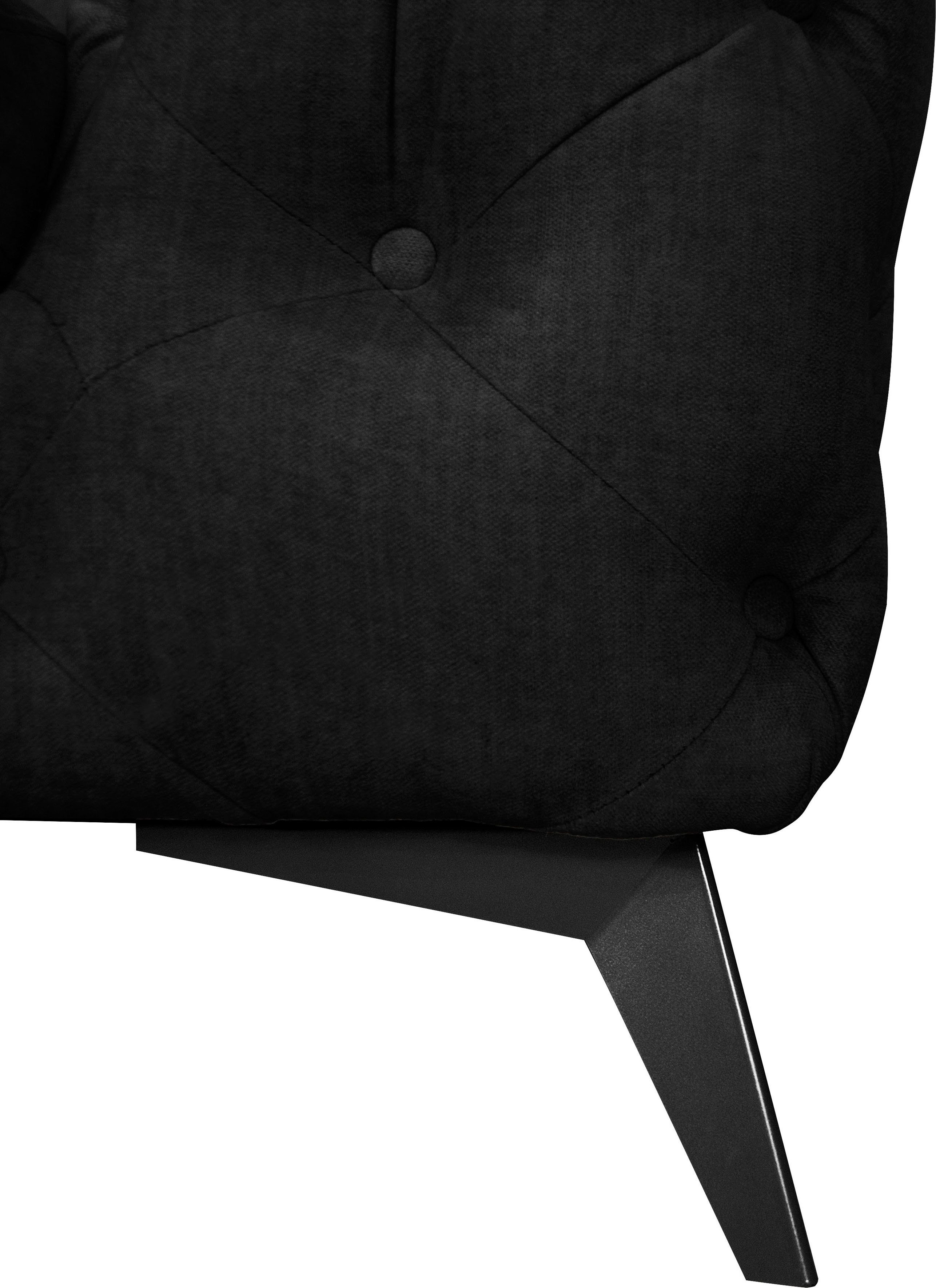 Leonique Chesterfield-fauteuil Glynis Fauteuil luxueuze capitonnage, moderne chesterfield look, kleur van de poten ter keuze