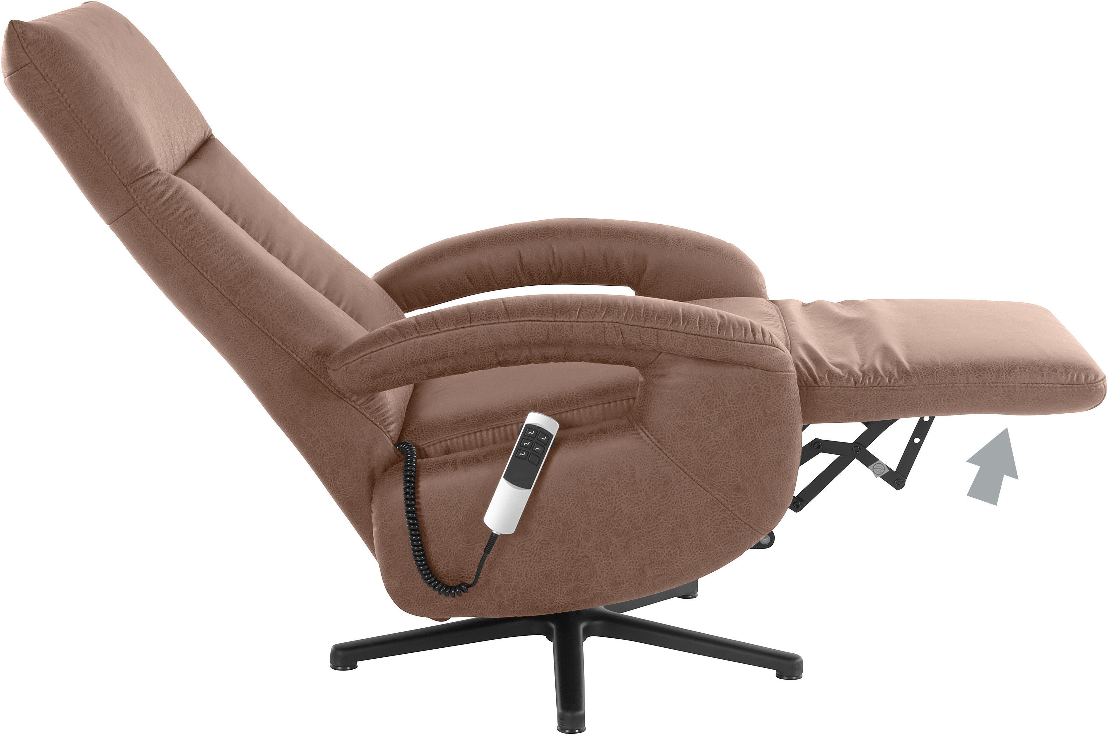 sit&more Relaxfauteuil Tycoon naar keuze handmatig, met twee motoren of met accu of met 2 motoren