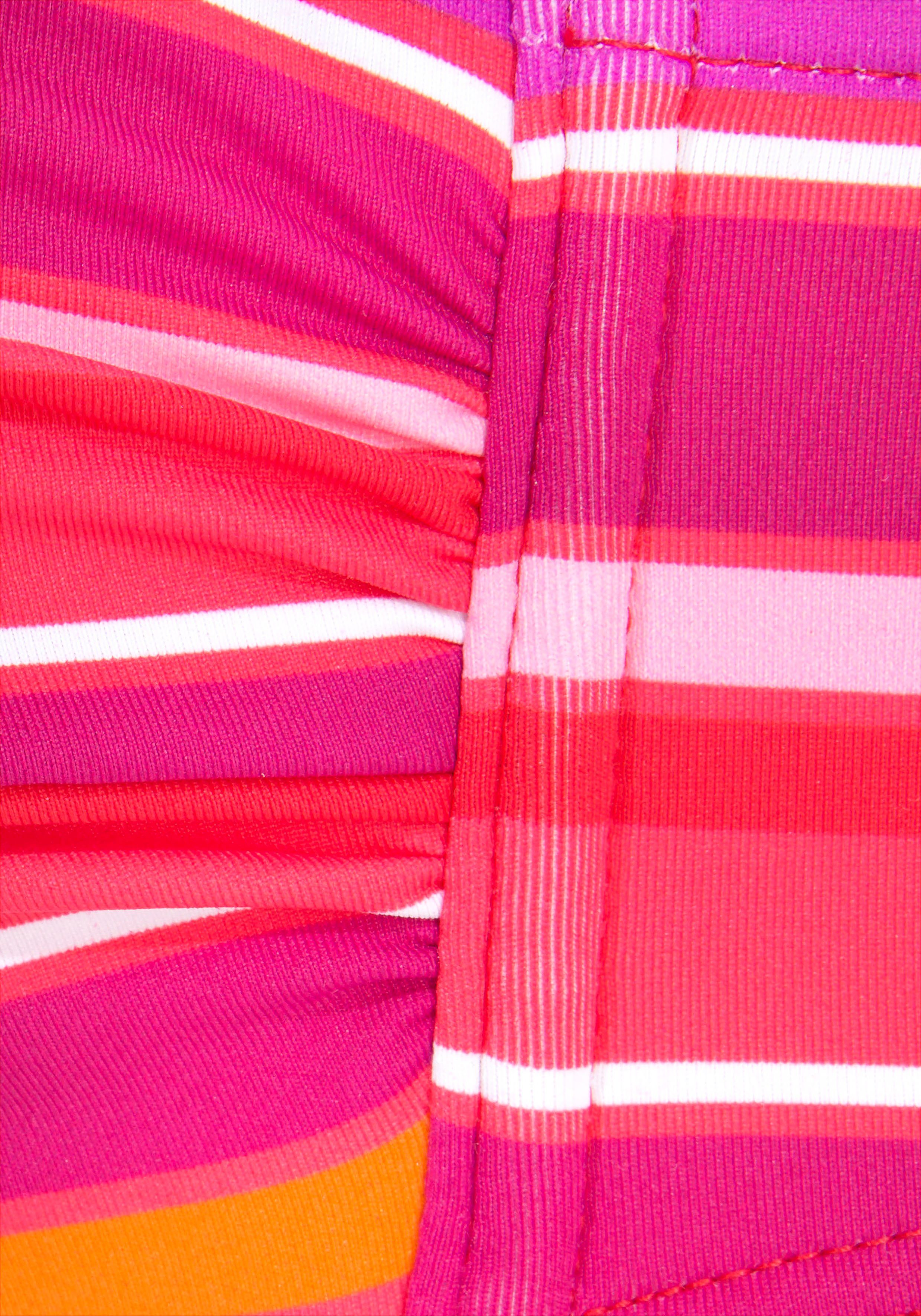 s.Oliver RED LABEL Beachwear Beugelbikinitop in bandeaumodel Fun in een trendy streepdessin