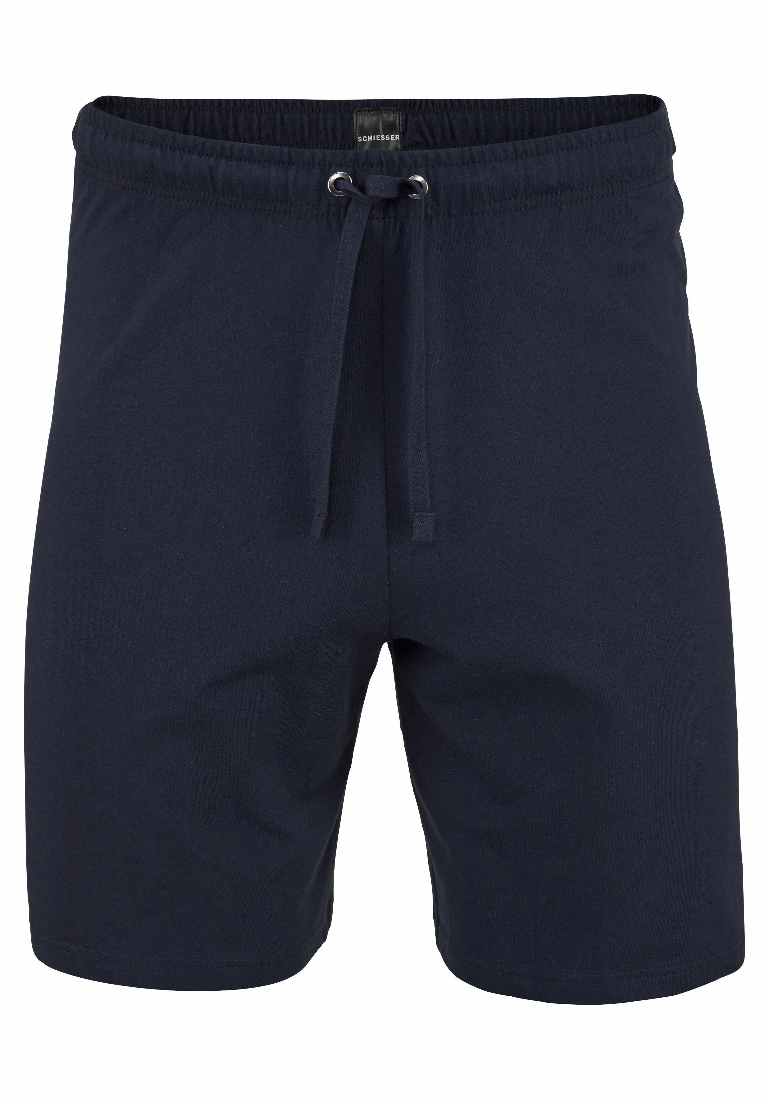 Schiesser Shortama "Dark Sapphire" met aangenaam zachte single-jersey kwaliteit (2-delig, 1 stuk)