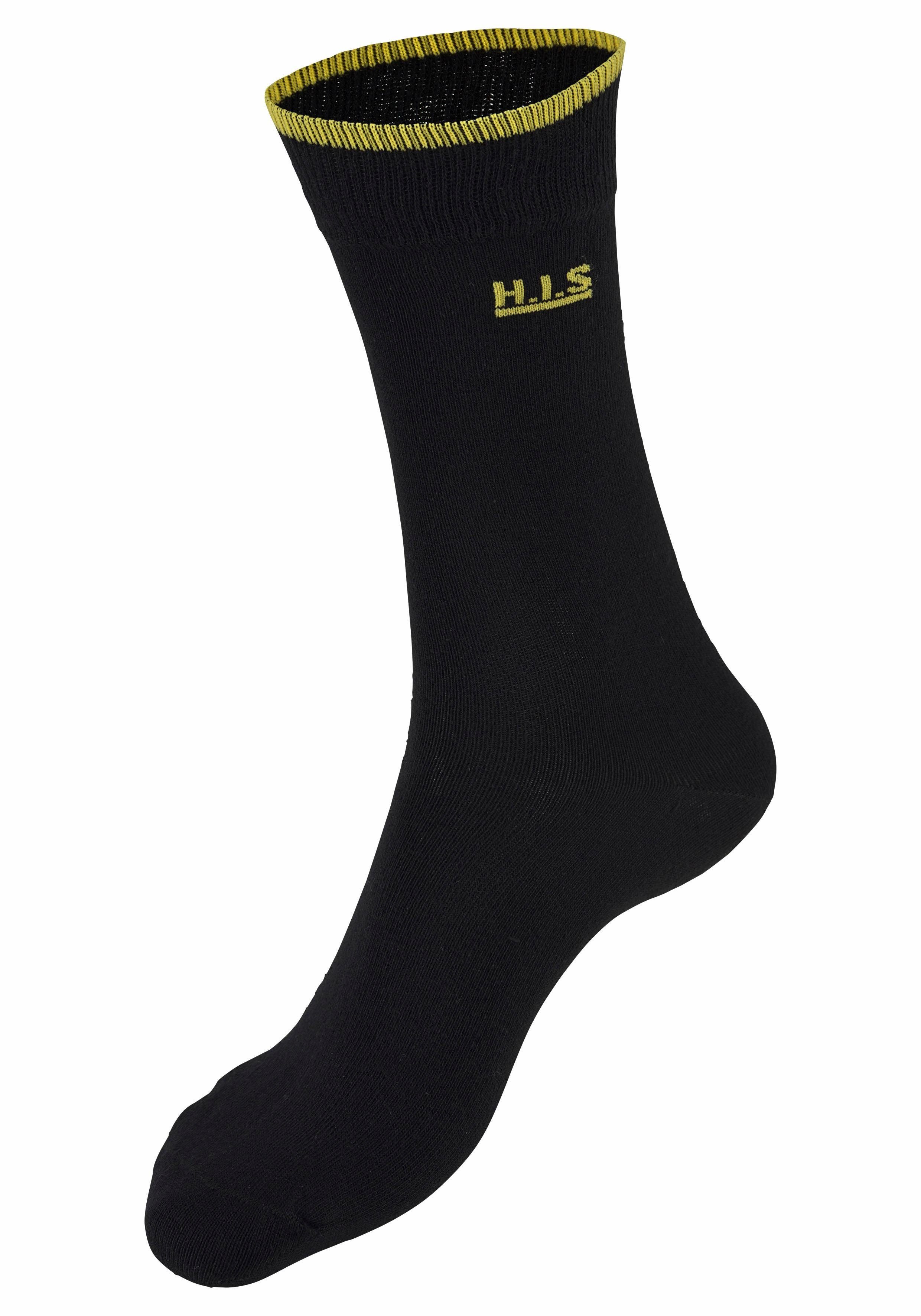 H.I.S Sokken met gekleurde boord (set, 7 paar)