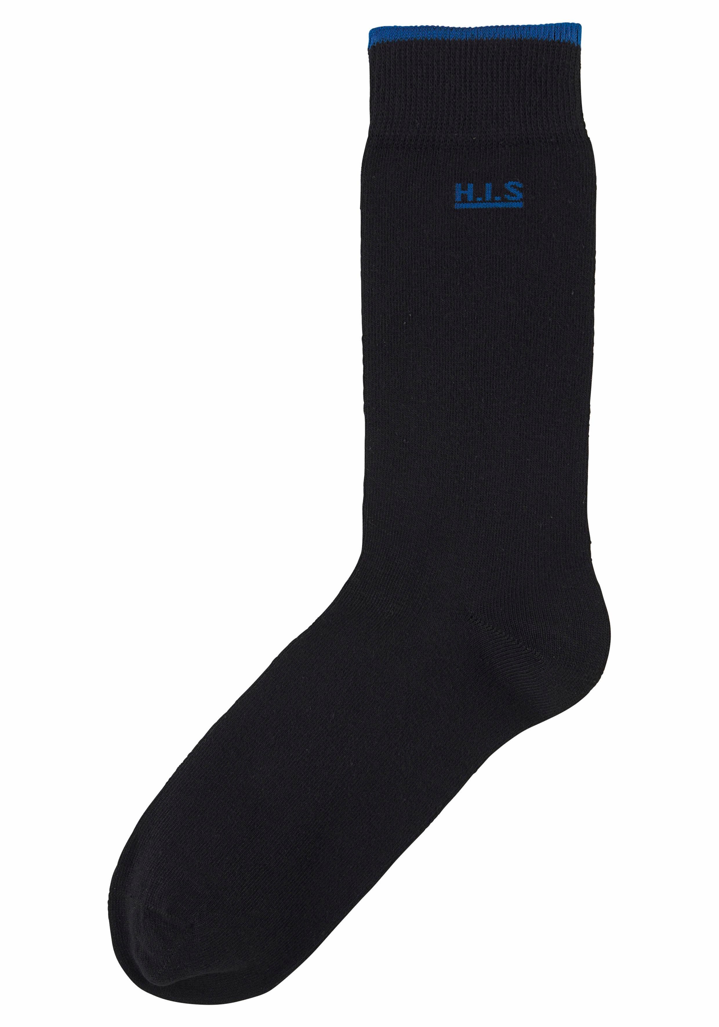 H.I.S Sokken met gekleurde boord (set, 7 paar)