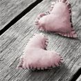 home affaire artprint op linnen hearts pink 40-40 cm grijs
