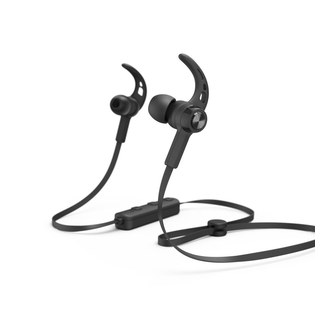 Hama Bluetooth-hoofdtelefoon Sport Bluetooth®-koptelefoon 5.0 zwart, microfoon, bereik 10m In ear, spraakassistenten, volumeregelaar en oproepaannameknop