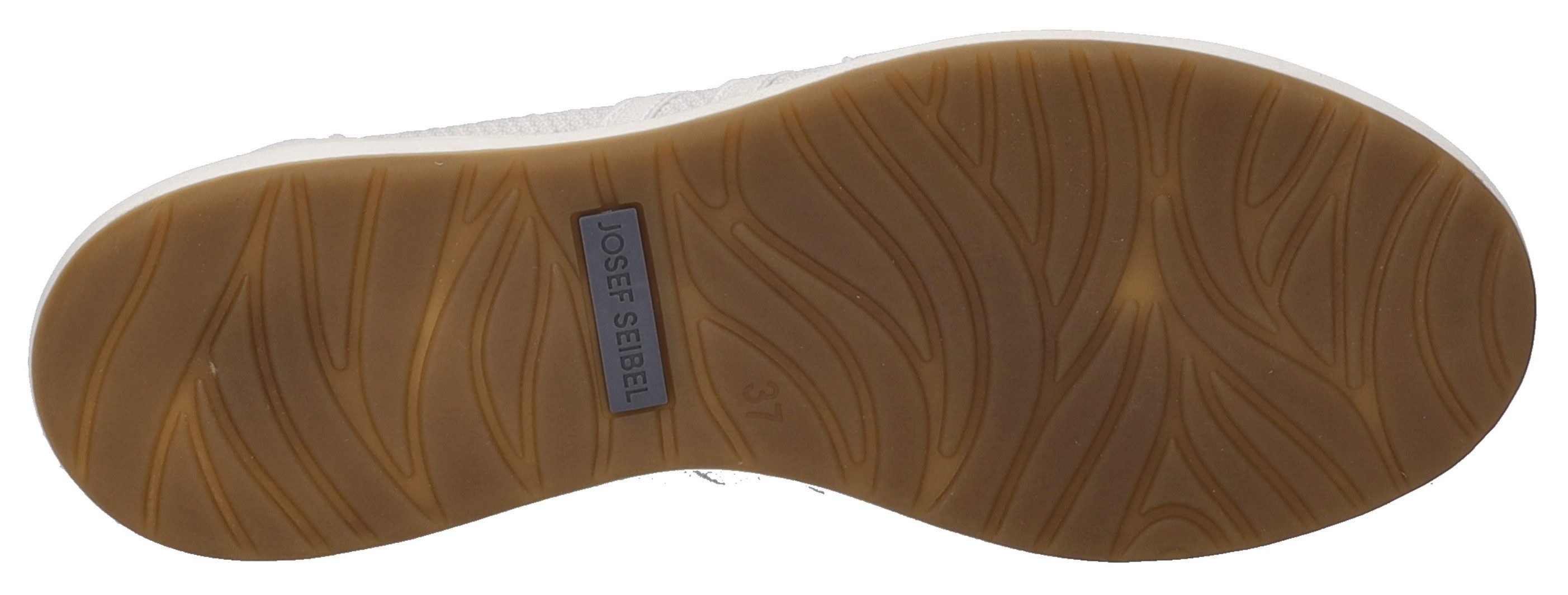 Josef Seibel Ballerina's met riempje Caren 67 , slipper, sneaker, instapschoen met metallic inzet op de hiel