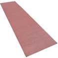 paco home hoogpolige loper avantgarde 550 tapijtloper, geweven, bijzonder zacht, unikleurig, ideaal in de hal  slaapkamer roze