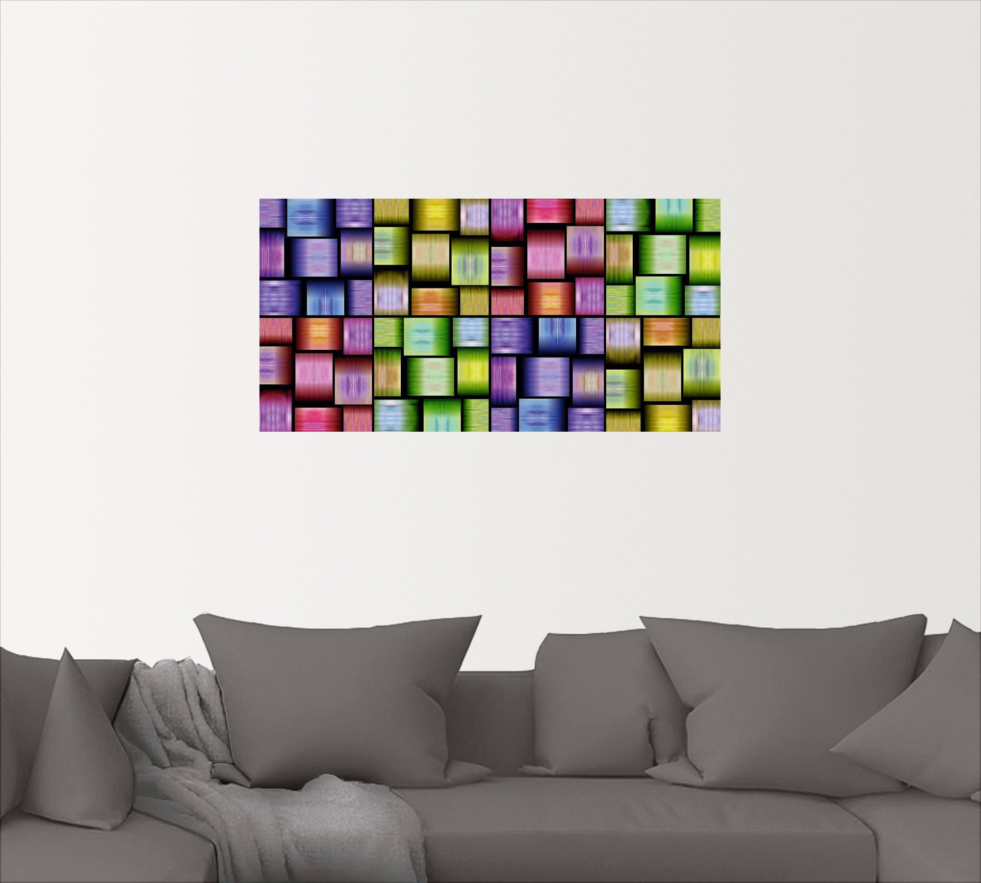 Artland Artprint op linnen Veelkleurige motieven gespannen op een spieraam