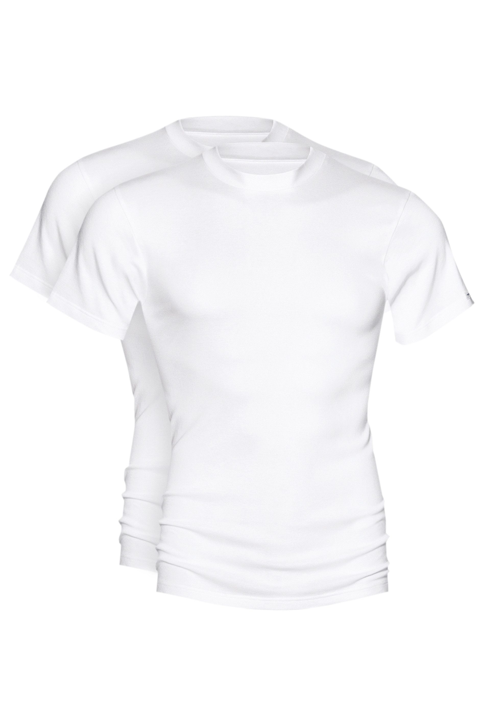 Mey Shirt voor eronder SERIE NOBLESSE Zonder opstaande zijnaad (Set van 2) heren shirts maat 5/M wit